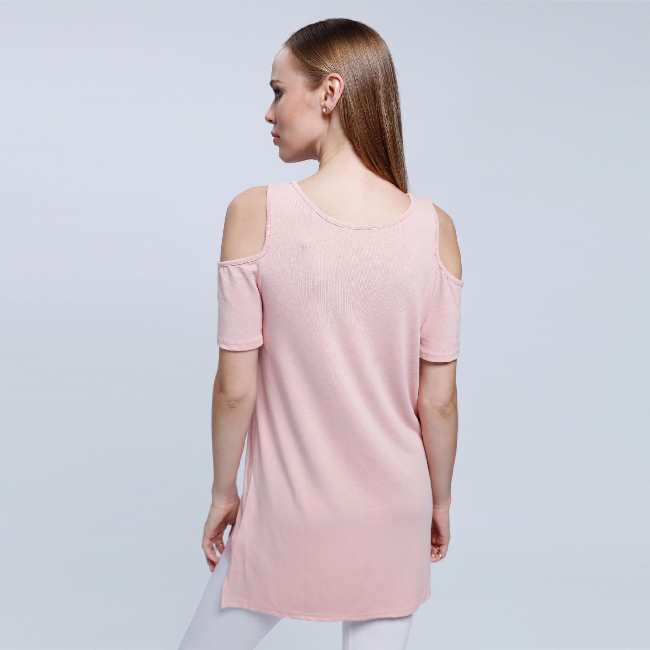 2Xtremz Cold Shoulder Top with Side Slit and Round Neck-women-clothing-shirtsandblouses-blouses-image-2