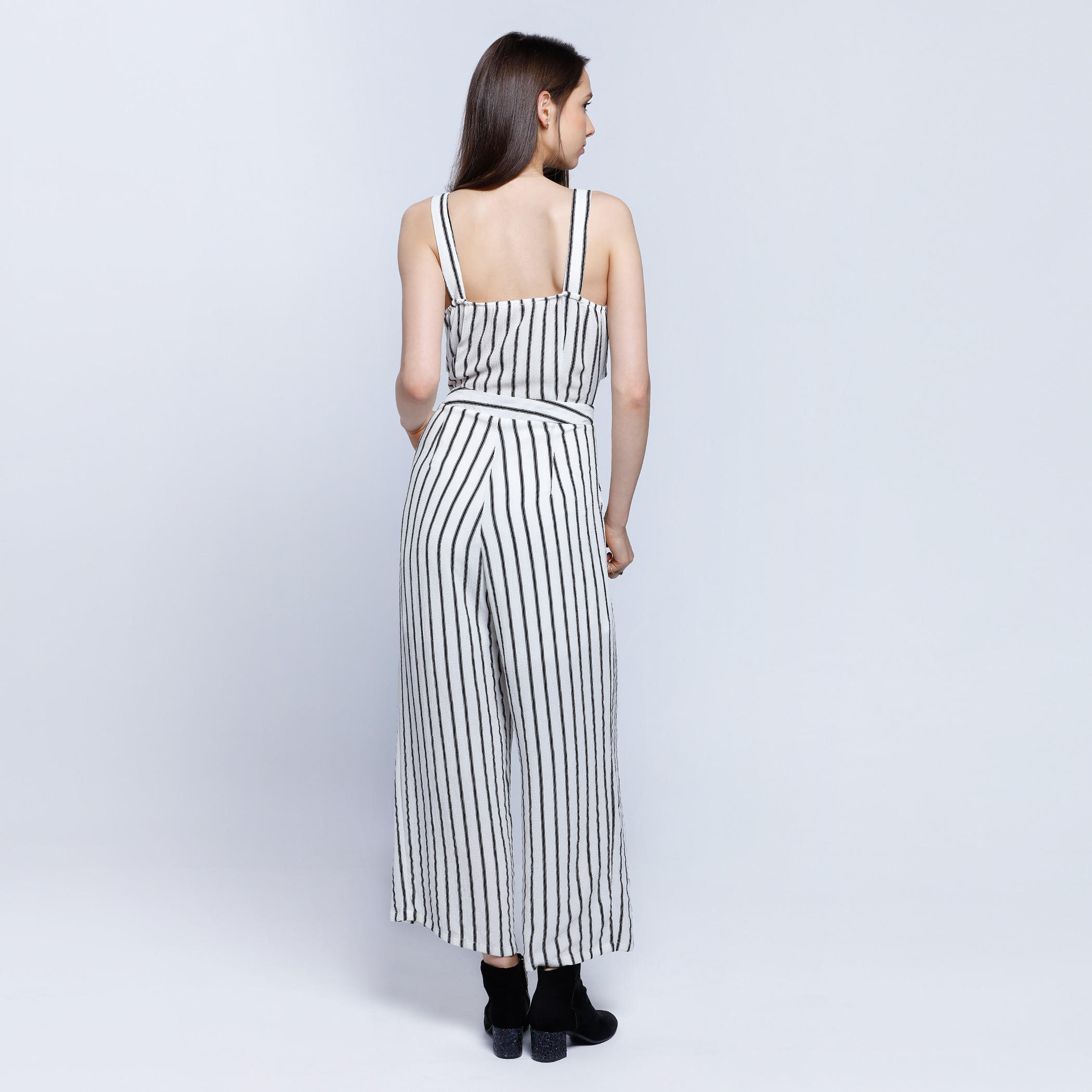 Vertical Stripe Tie Up Maxi Dress-women-clothing-dresses-image-2