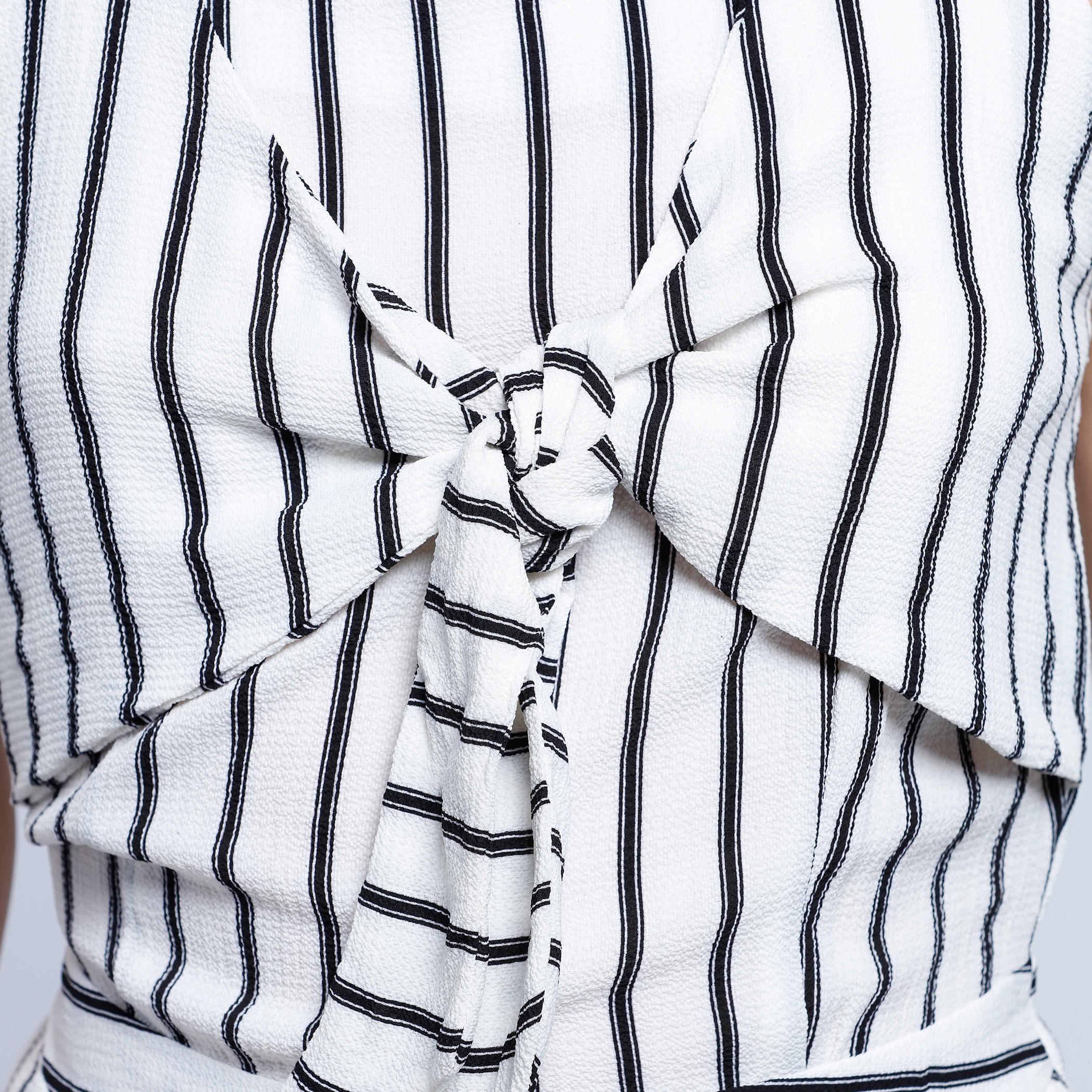 Vertical Stripe Tie Up Maxi Dress-women-clothing-dresses-image-4
