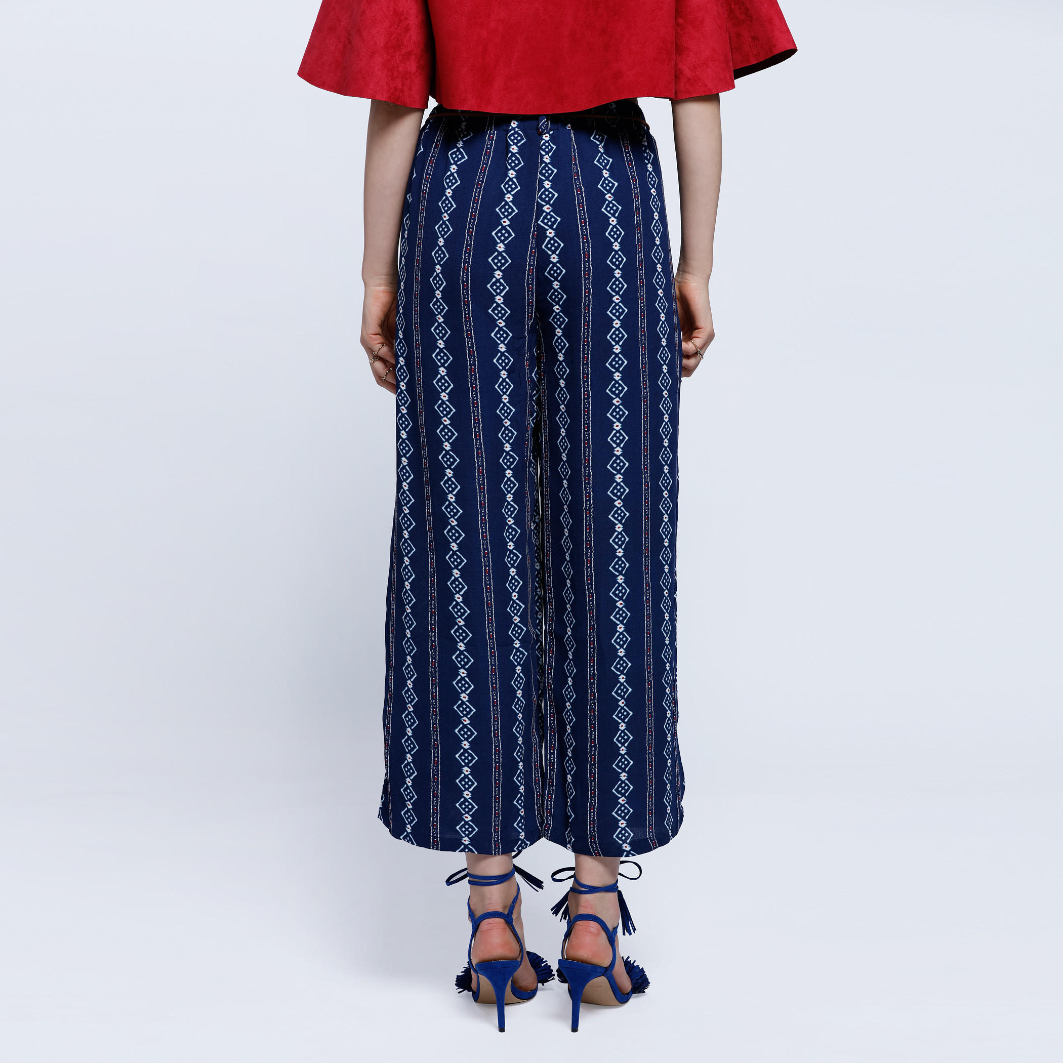 Printed Palazzo Pants with Belt-women-clothing-bottoms-trousers-image-2