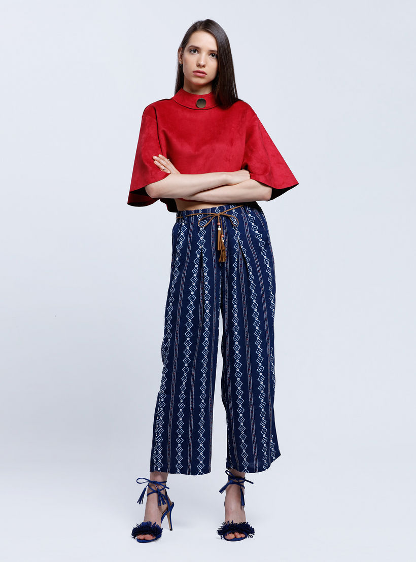 Printed Palazzo Pants with Belt-women-clothing-bottoms-trousers-image-5