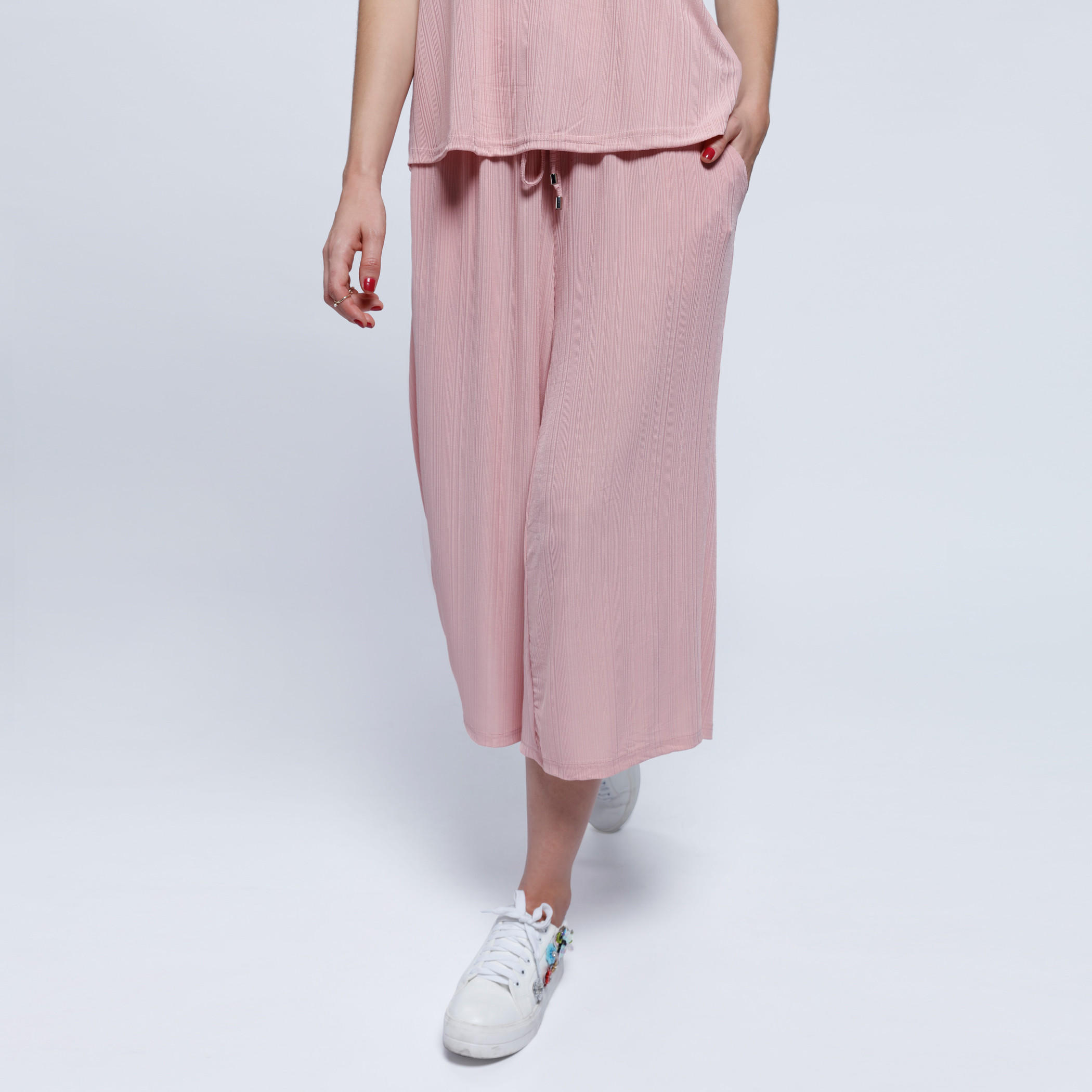 2Xtremz Pleated Pants with Elasticised Waistband-women-clothing-bottoms-trousers-image-1