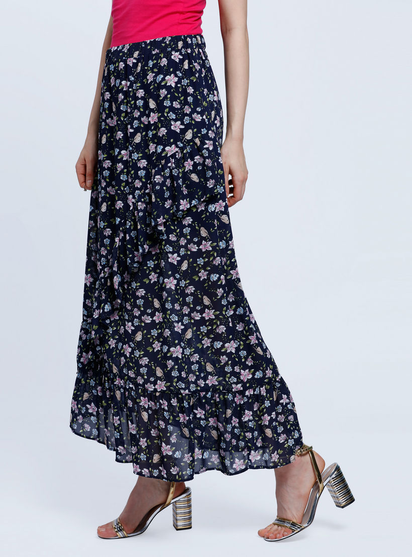 Floral Print Ruffle Skirt-women-clothing-bottoms-skirts-image-3
