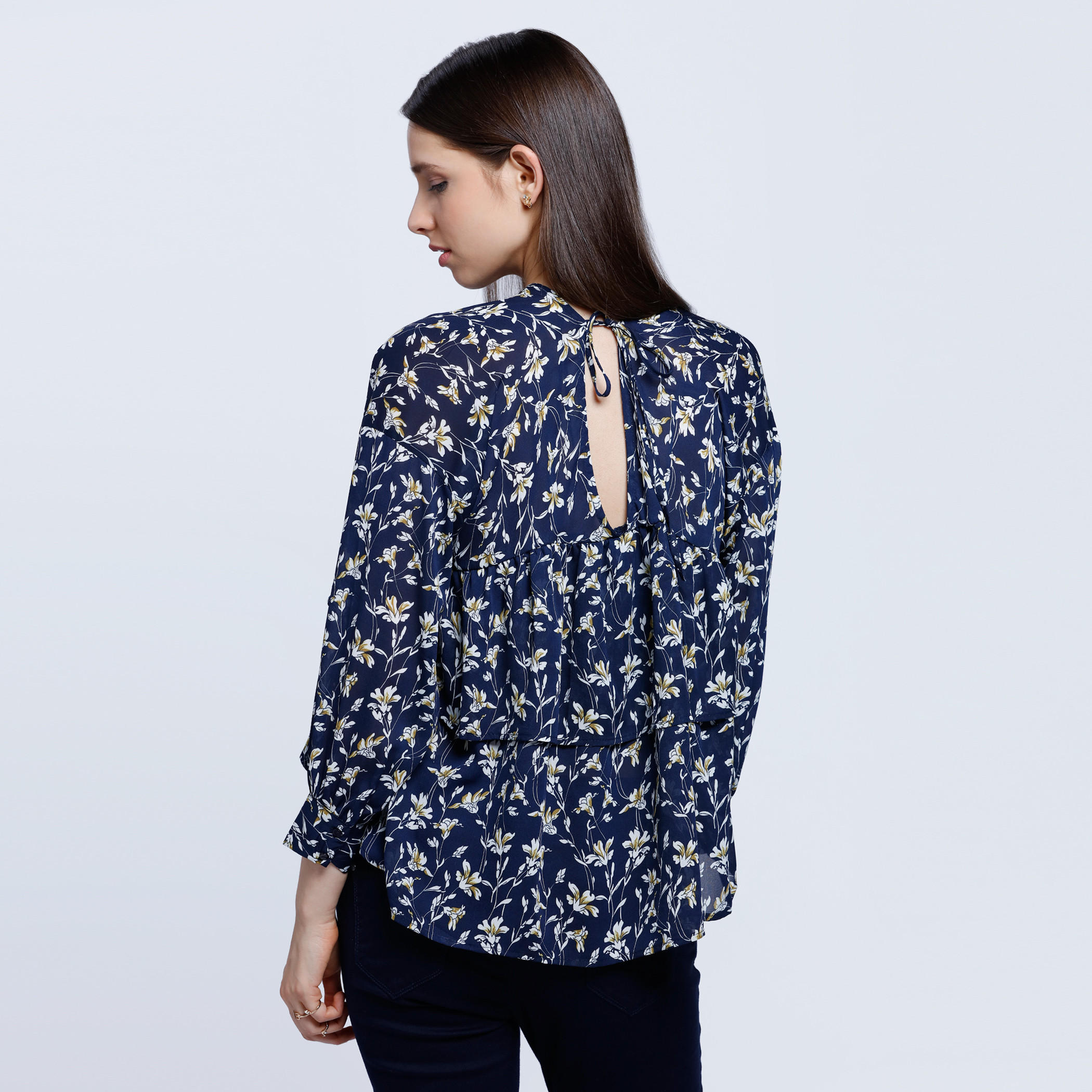 V-neck Ruffle Blouse-women-clothing-shirtsandblouses-blouses-image-4
