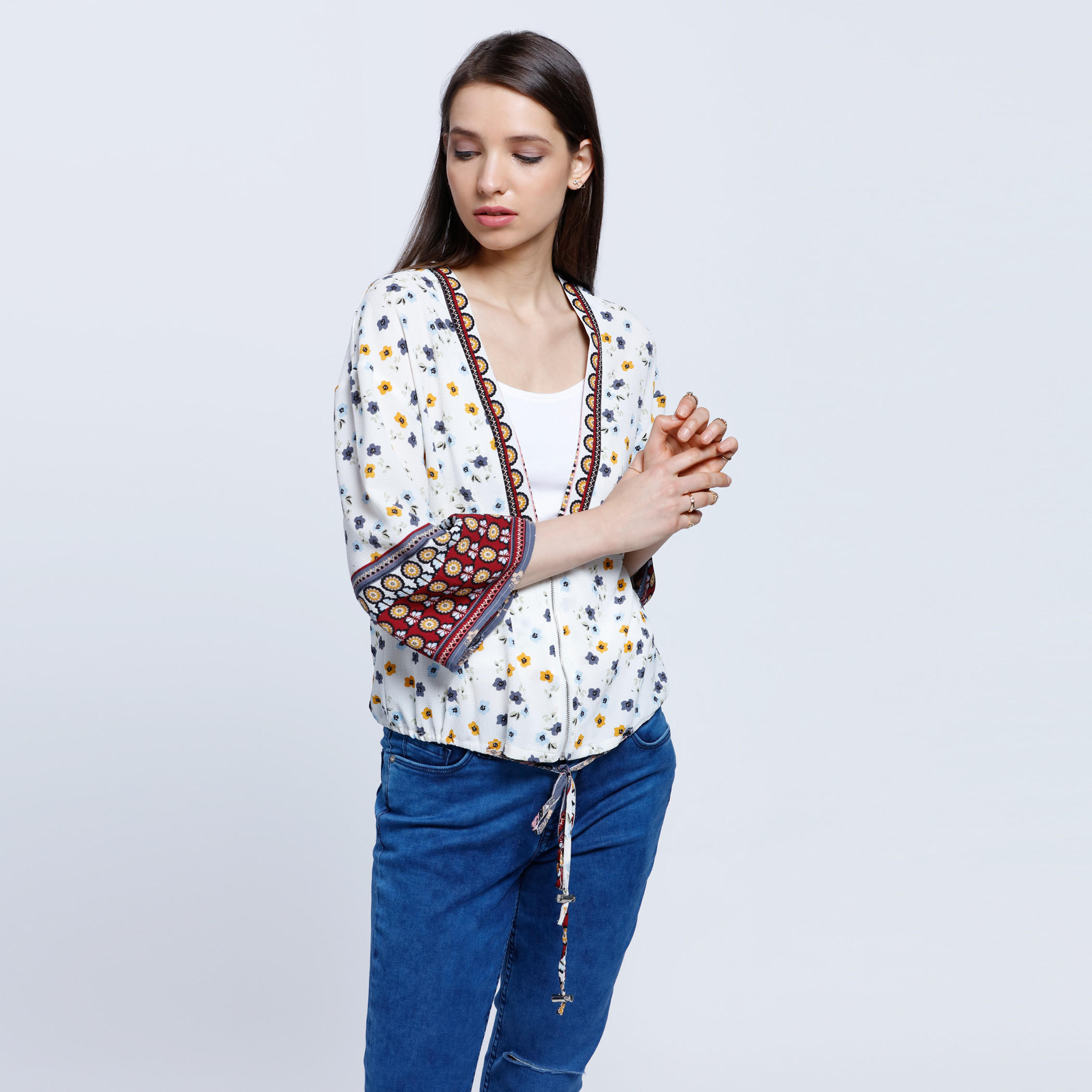 Boho Top with V-neck-women-clothing-shirtsandblouses-blouses-image-1