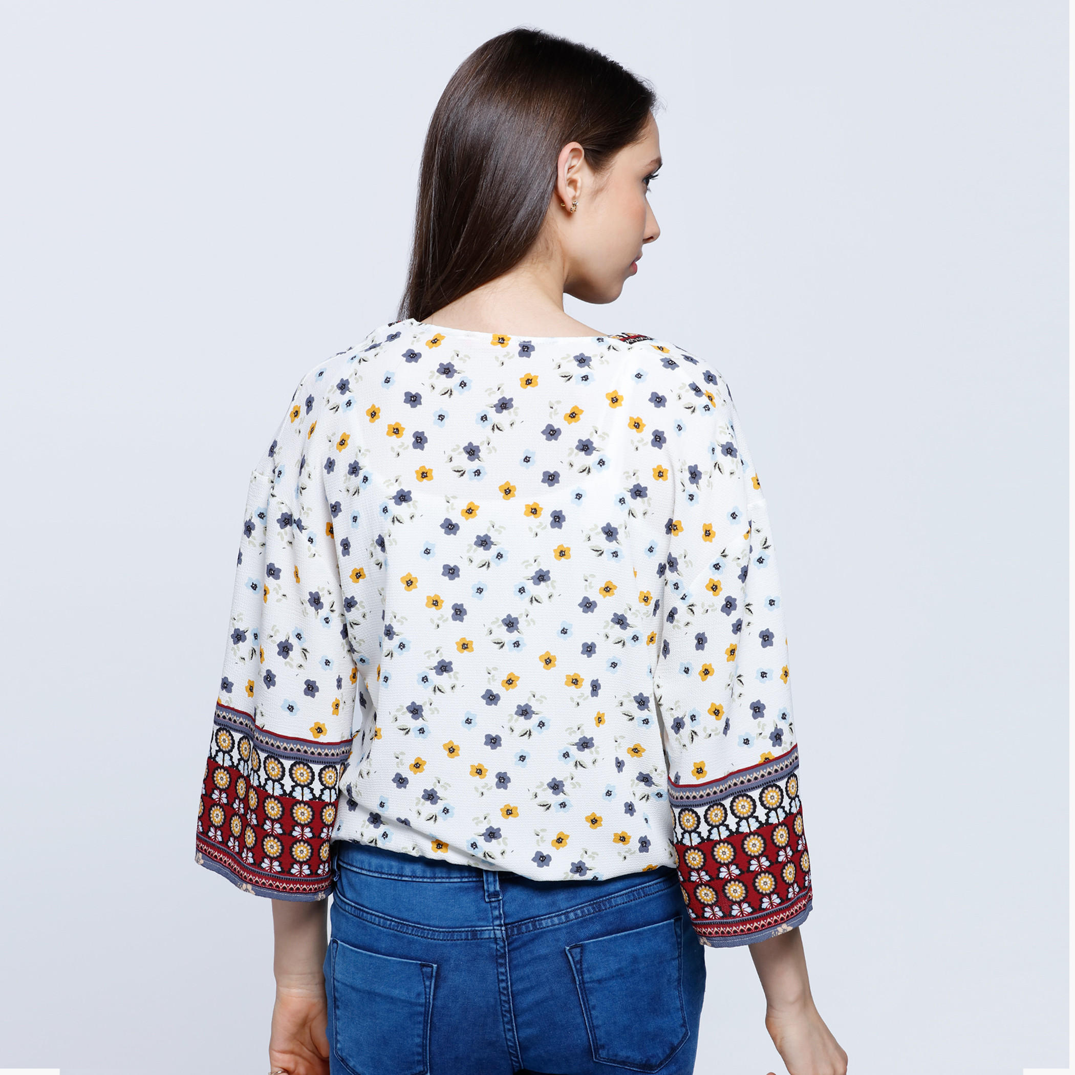 Boho Top with V-neck-women-clothing-shirtsandblouses-blouses-image-2