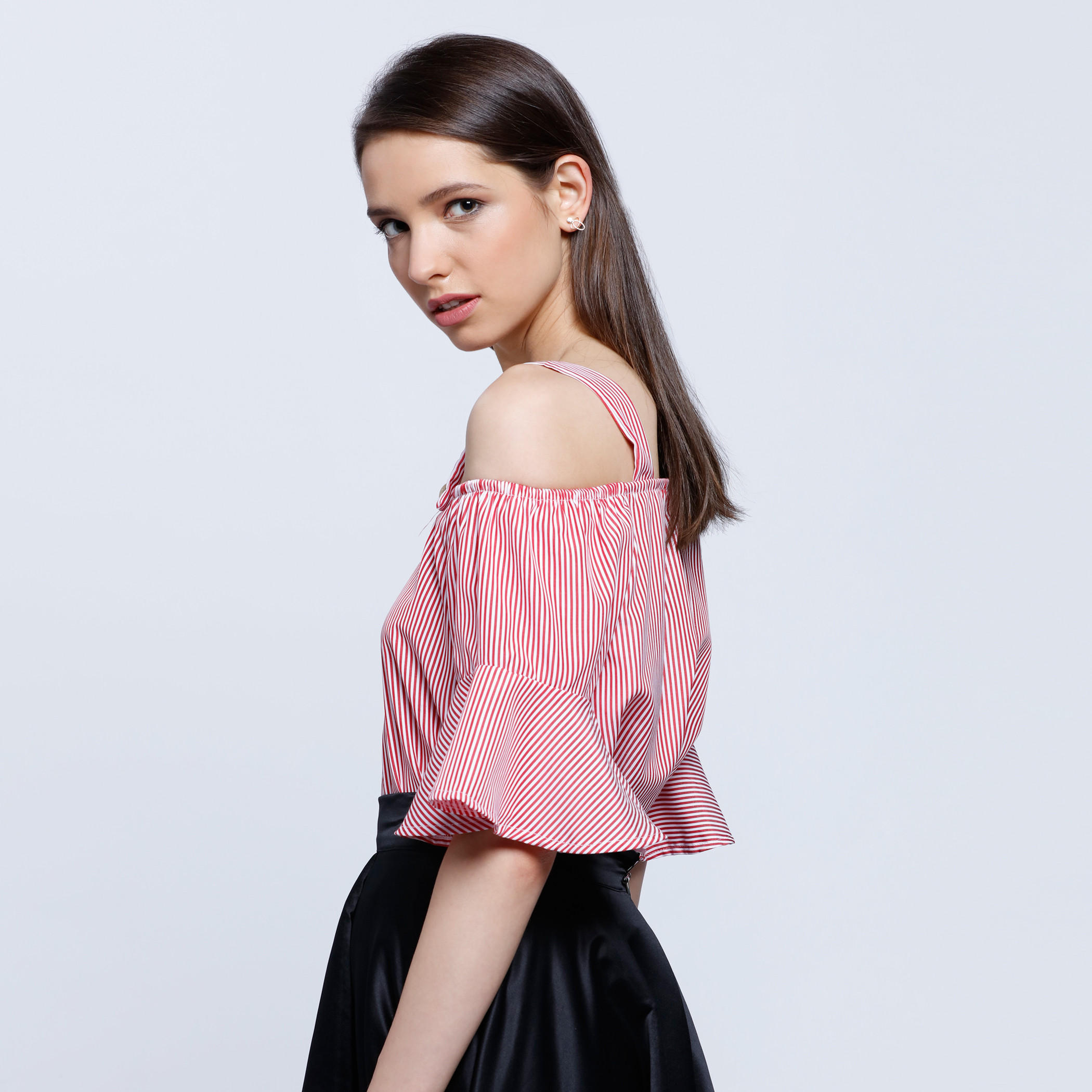 Off Shoulder Yarn Dye Strappy Top-women-clothing-shirtsandblouses-blouses-image-3