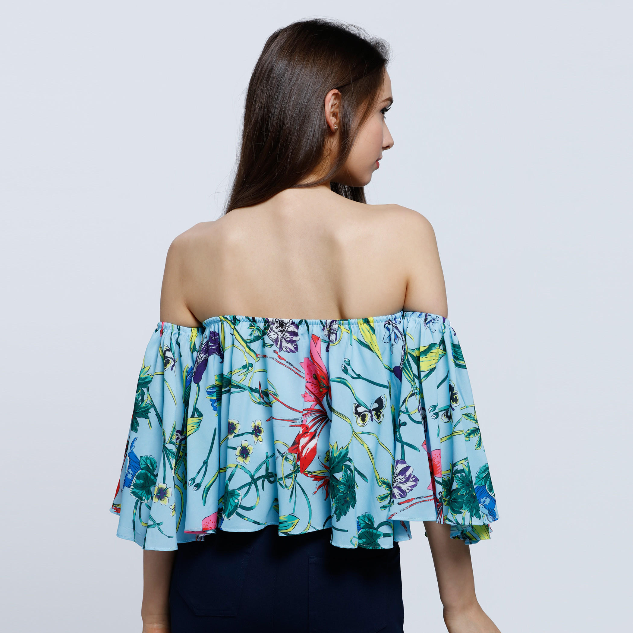 2Xtremz Printed Cold Shoulder Top-women-clothing-shirtsandblouses-blouses-image-2
