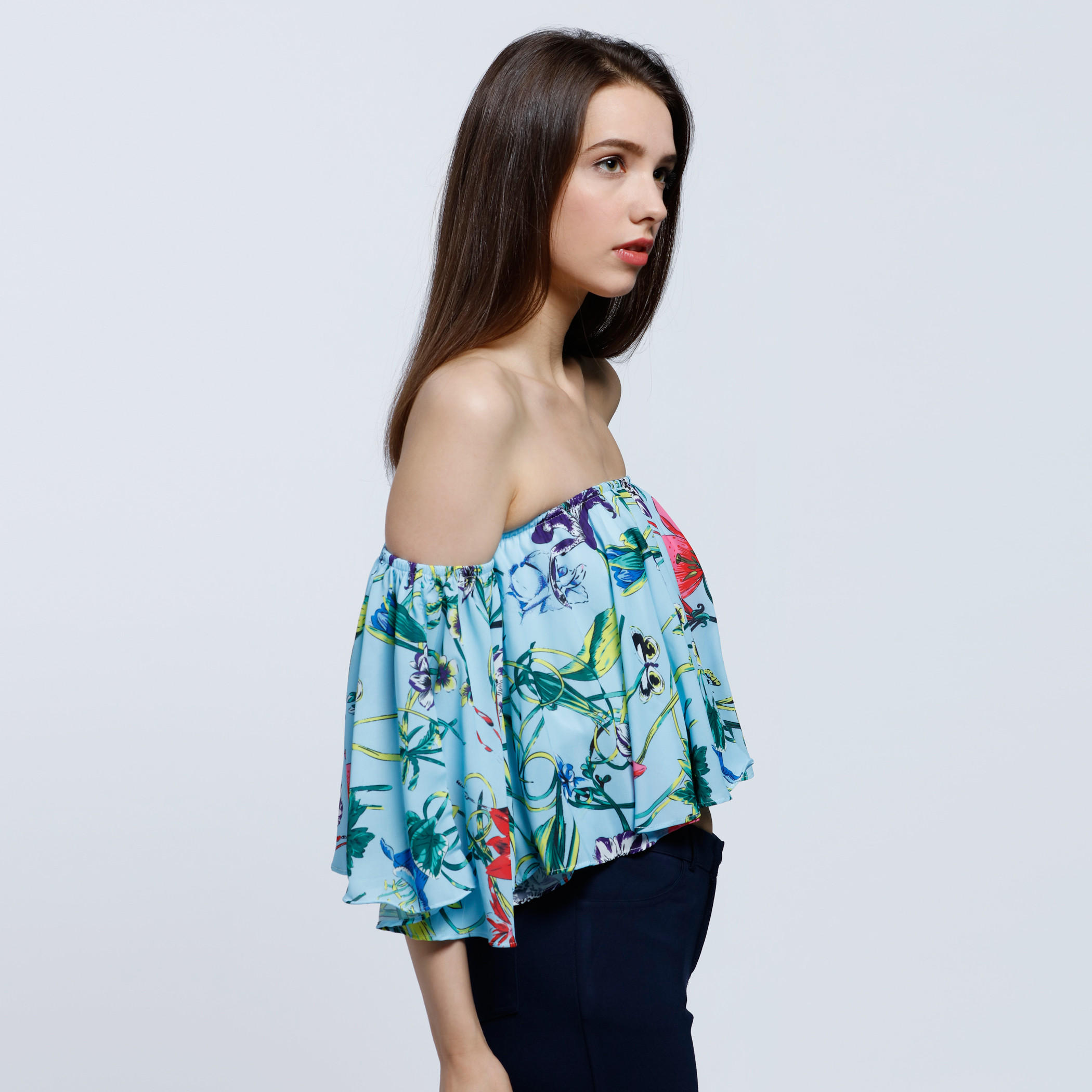 2Xtremz Printed Cold Shoulder Top-women-clothing-shirtsandblouses-blouses-image-3