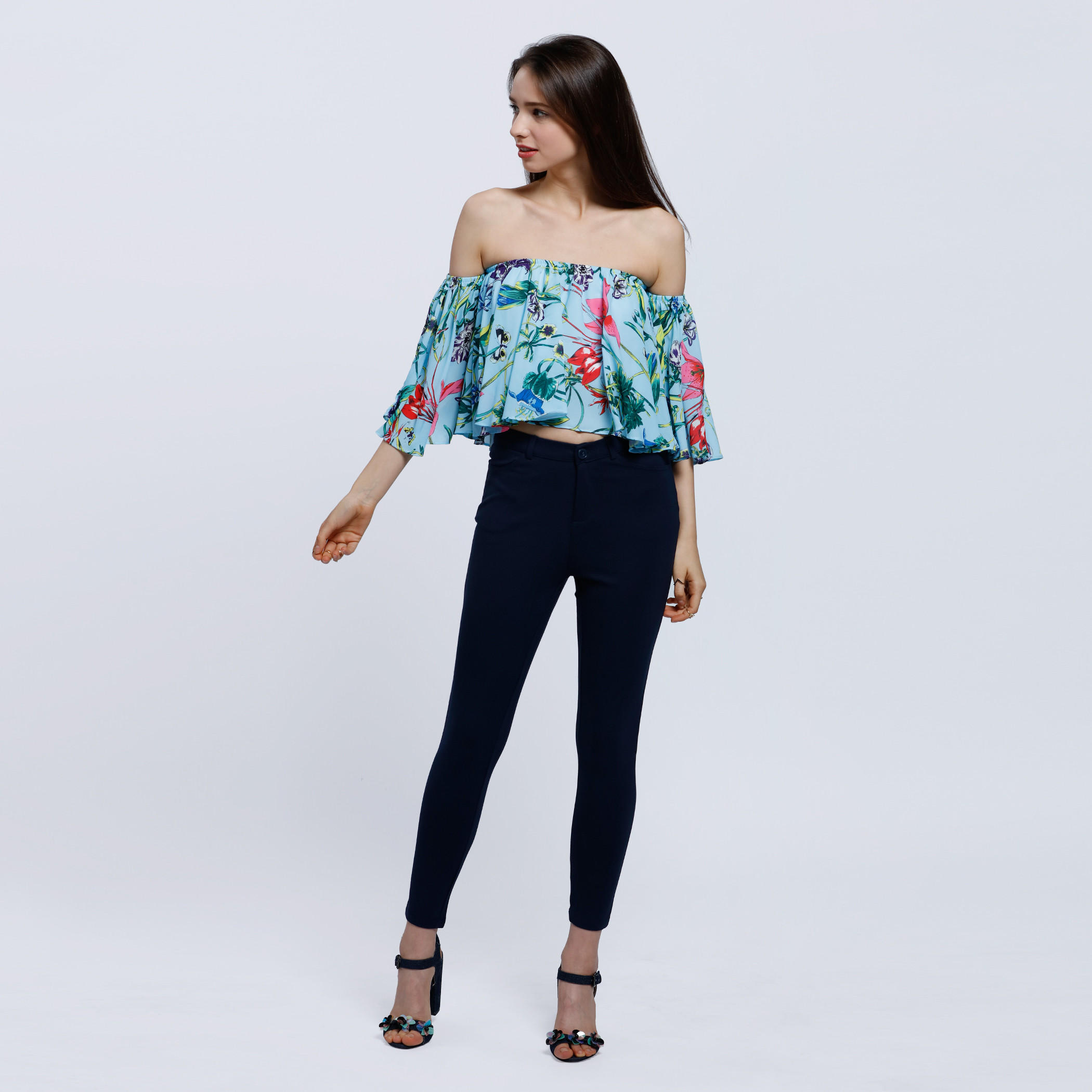 2Xtremz Printed Cold Shoulder Top-women-clothing-shirtsandblouses-blouses-image-5