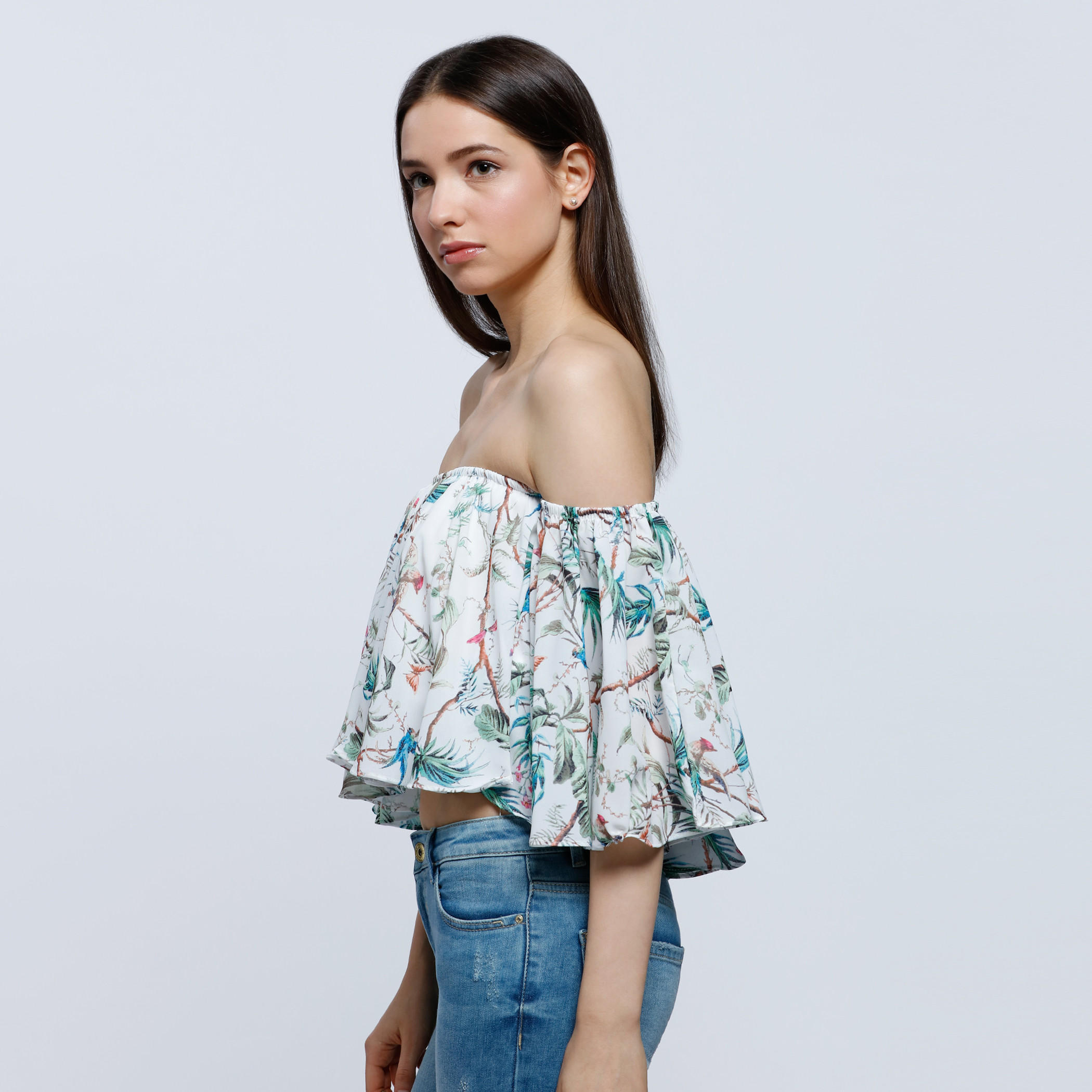 Floral Print Off-Shoulder Trapeze Top-women-clothing-shirtsandblouses-blouses-image-3