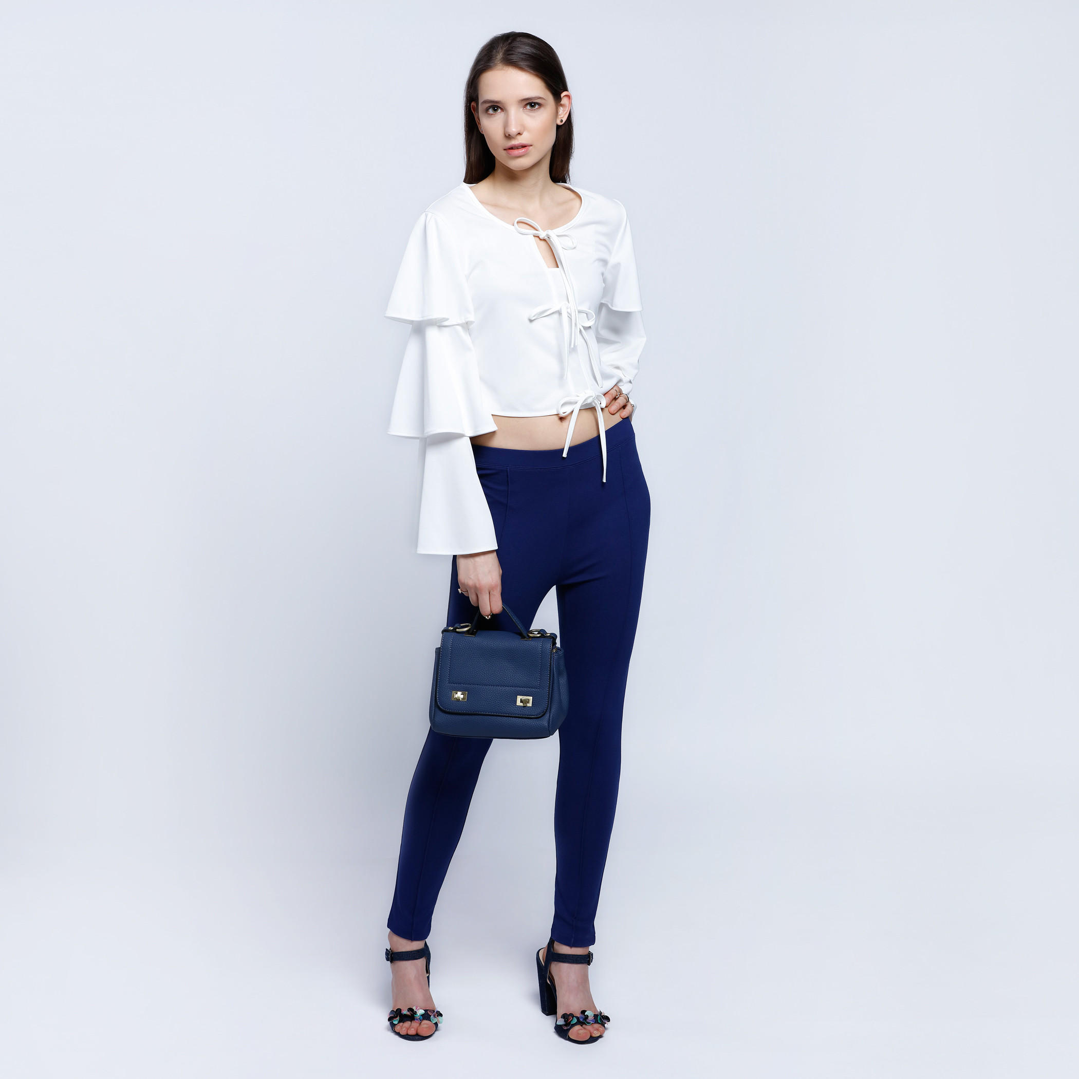 2Xtremz Front Tie Up Top with Tiered Sleeves-women-clothing-shirtsandblouses-blouses-image-5