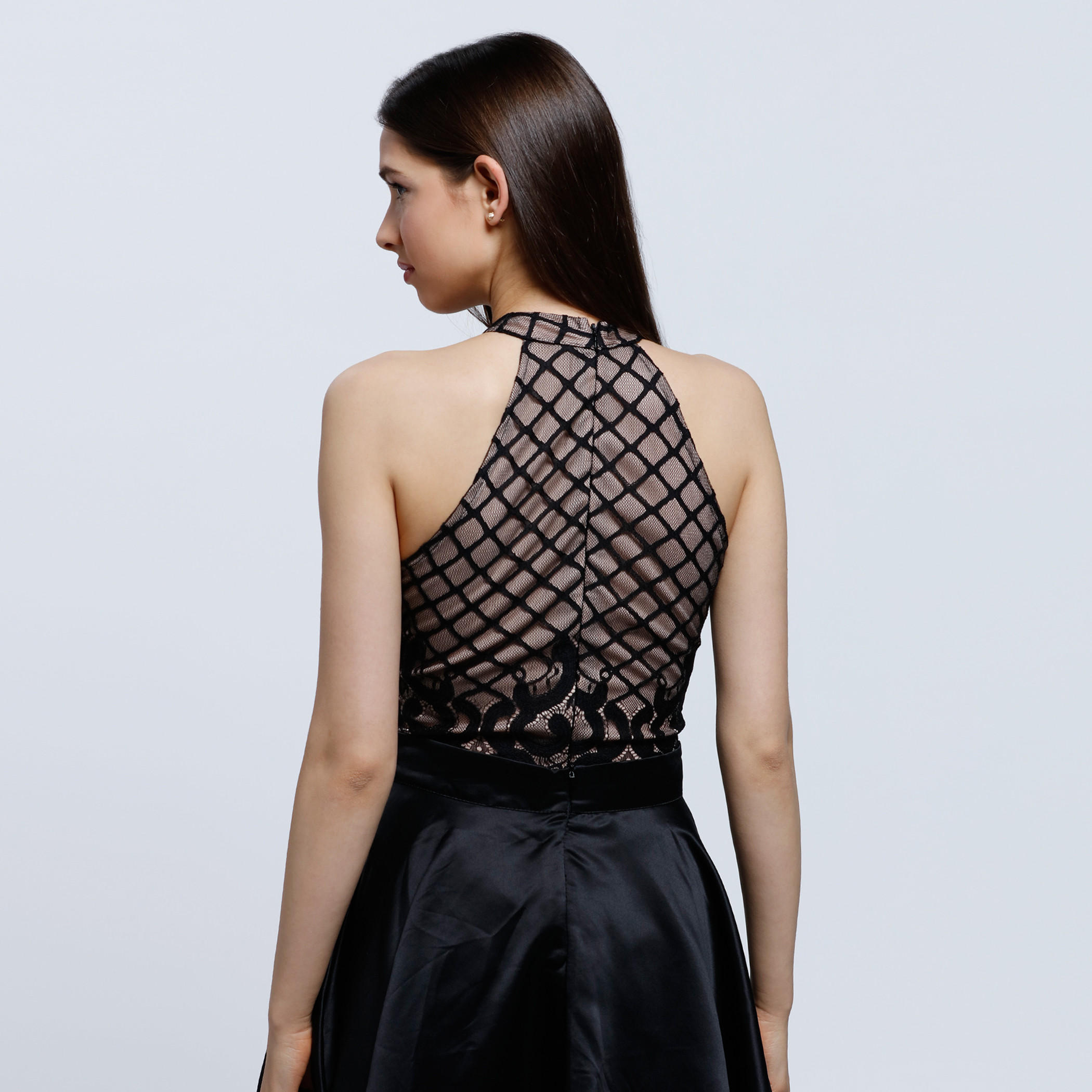 Halter Neck Sleeveless Lace Bodysuit-women-clothing-shirtsandblouses-blouses-image-2