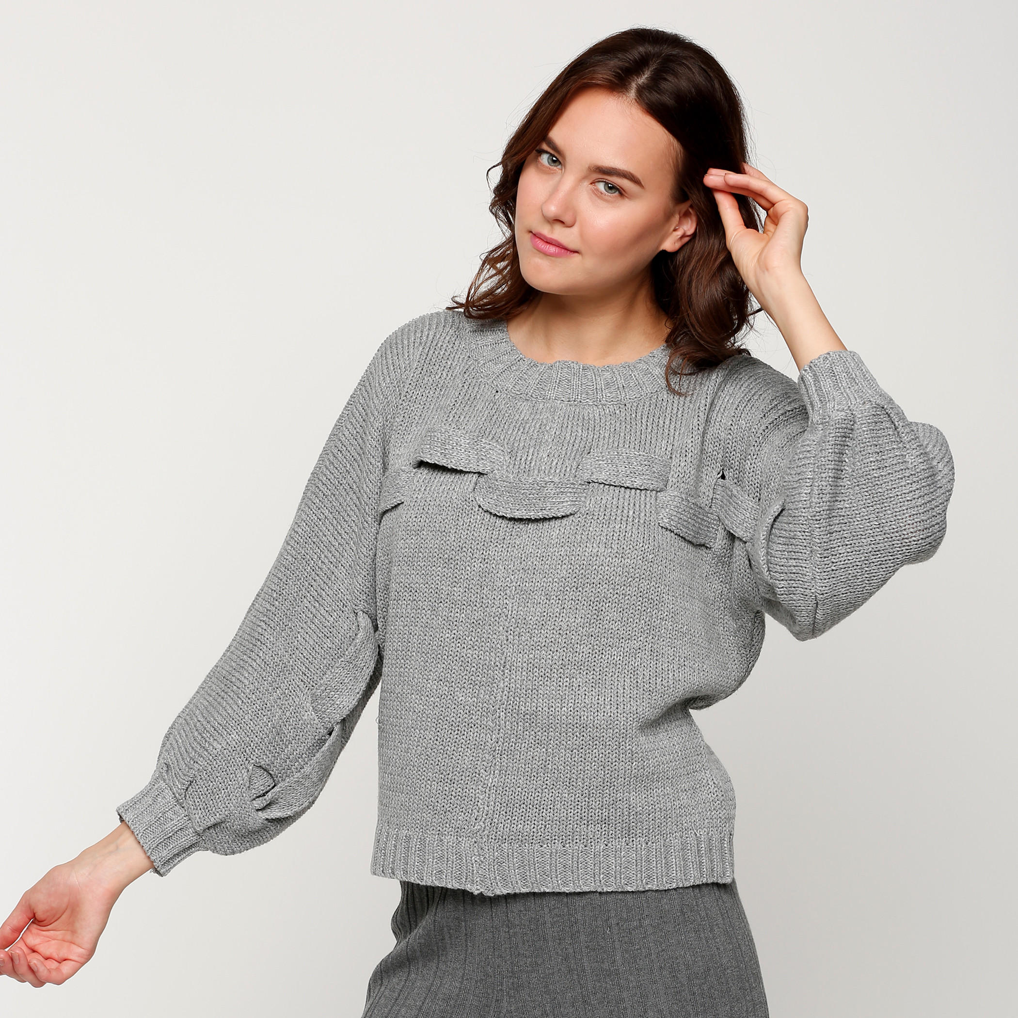 كنزة بياقة مستديرة وأكمام طويلة-women-clothing-cardigansandjumpers-jumpers-image-5