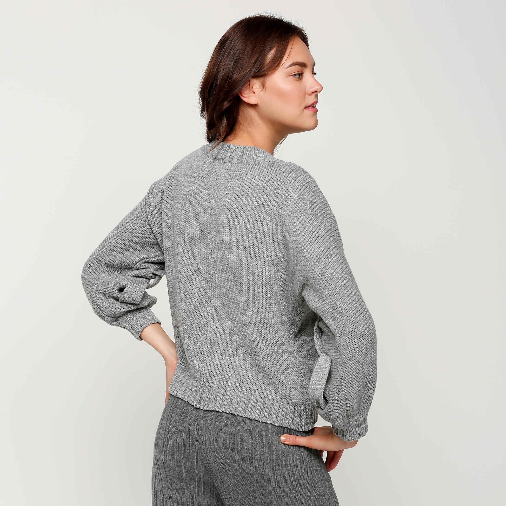 كنزة بياقة مستديرة وأكمام طويلة-women-clothing-cardigansandjumpers-jumpers-image-2