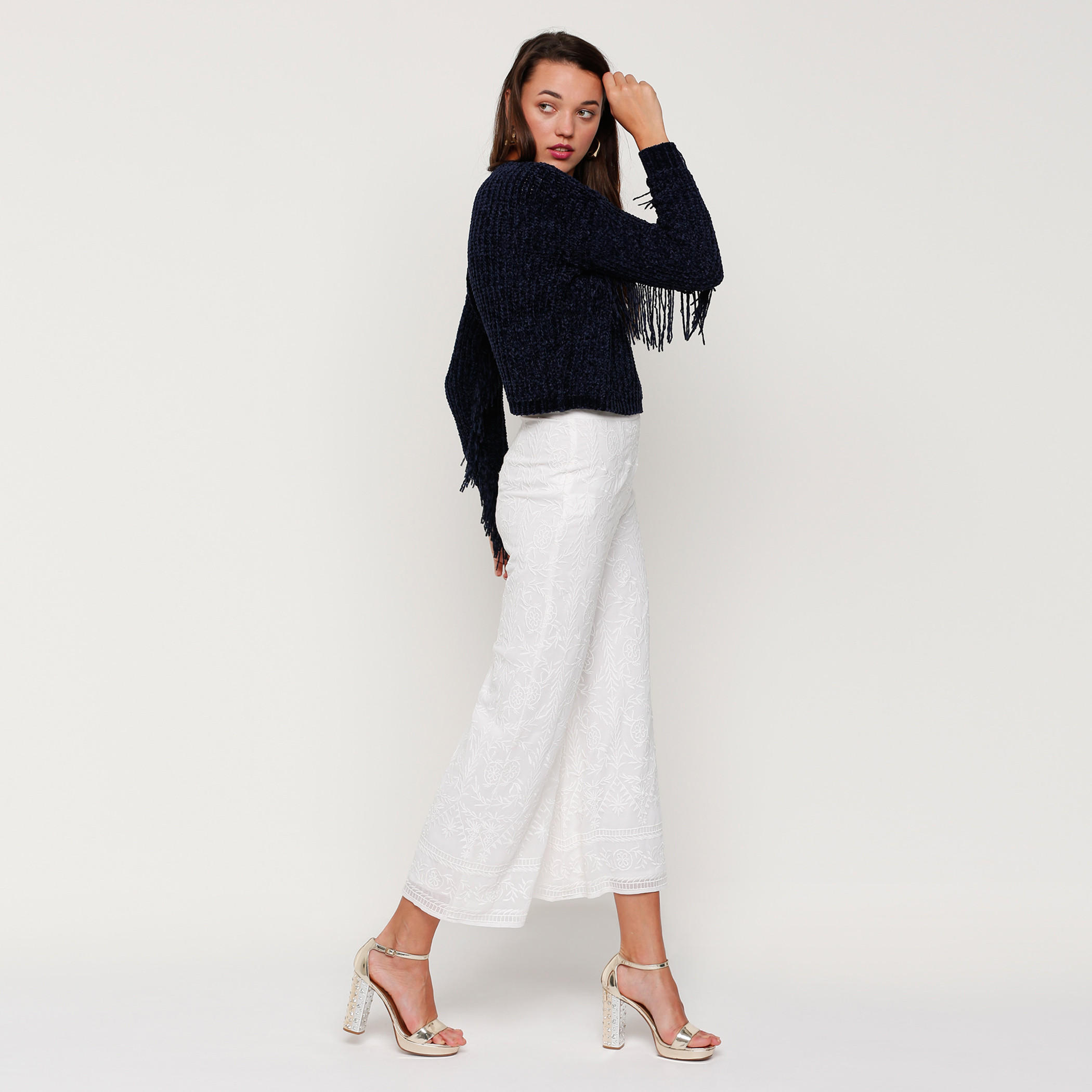 Round Neck Sweater with Fringed Sleeves-women-clothing-cardigansandjumpers-jumpers-image-10