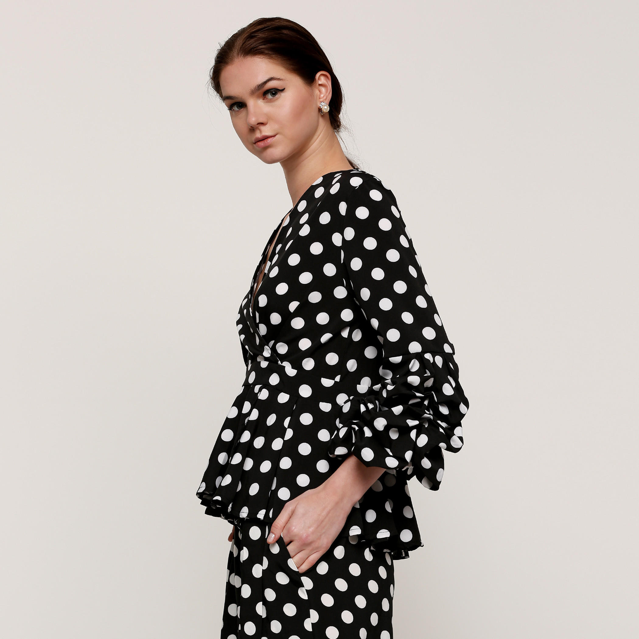 Printed Peplum Top with Long Sleeves-women-clothing-shirtsandblouses-blouses-image-3