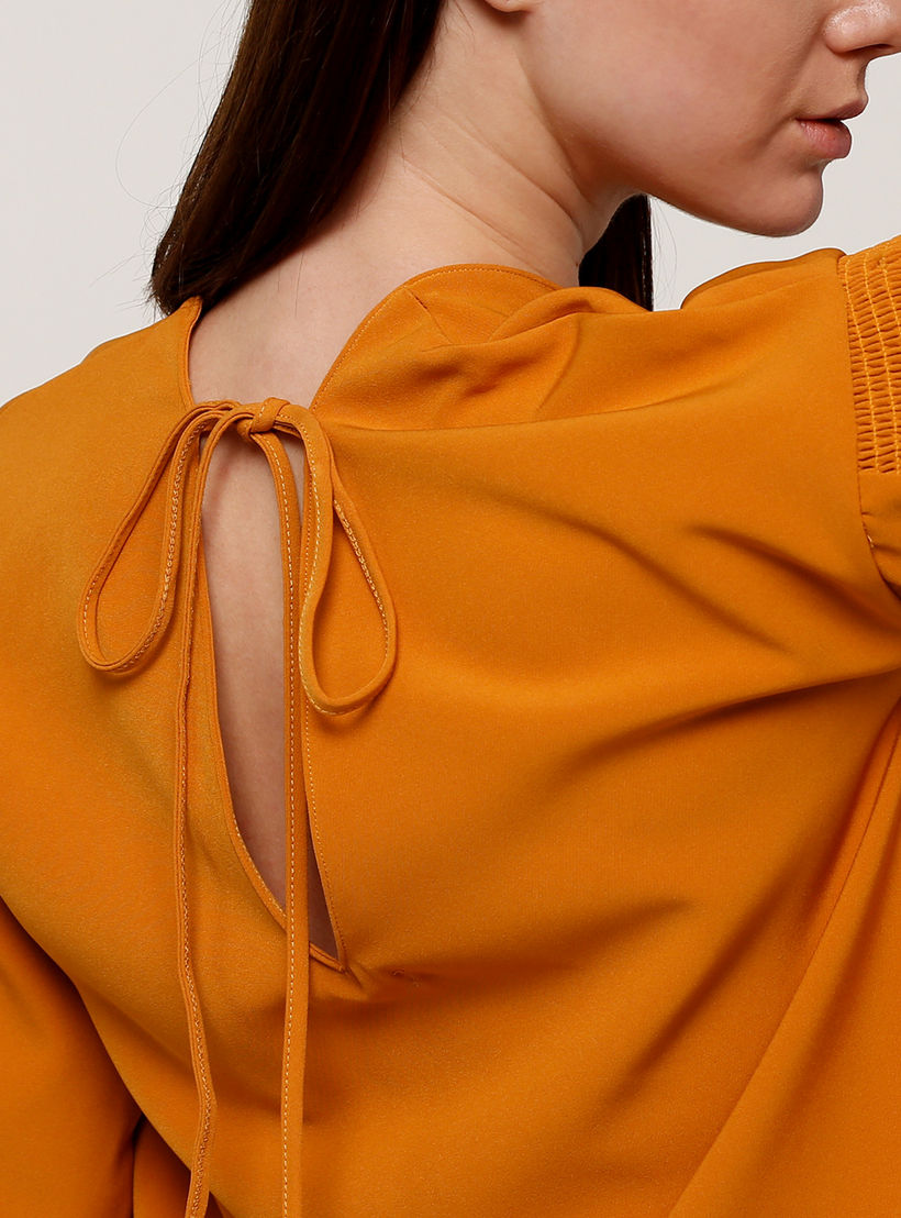 Top with Flared Sleeves and Tie up Closure-women-clothing-shirtsandblouses-blouses-image-4