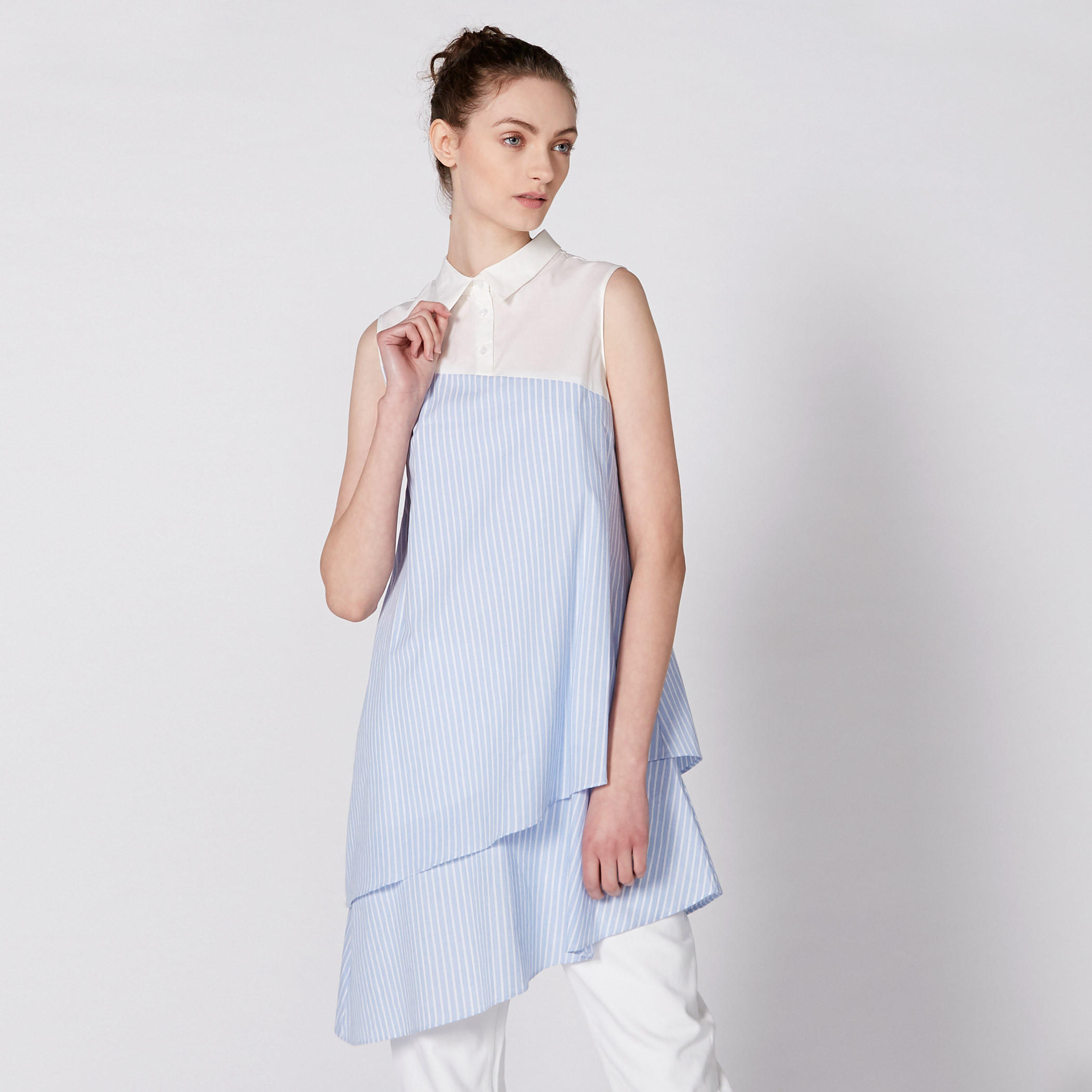 تونيك مقلّم دون أكمام-women-clothing-shirtsandblouses-shirts-image-1