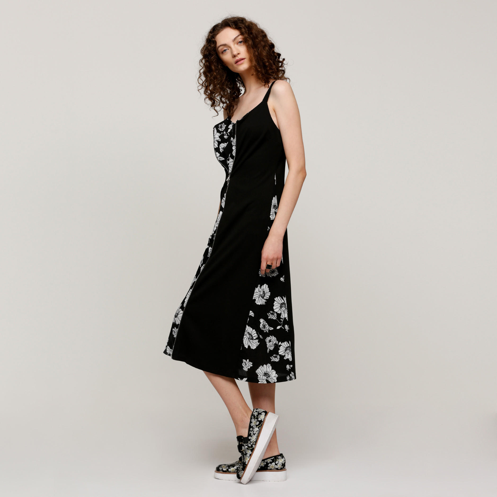 فستان متوسط الطول بحمّالات عريضة وسحّاب مع طبعات-women-clothing-dresses-image-3