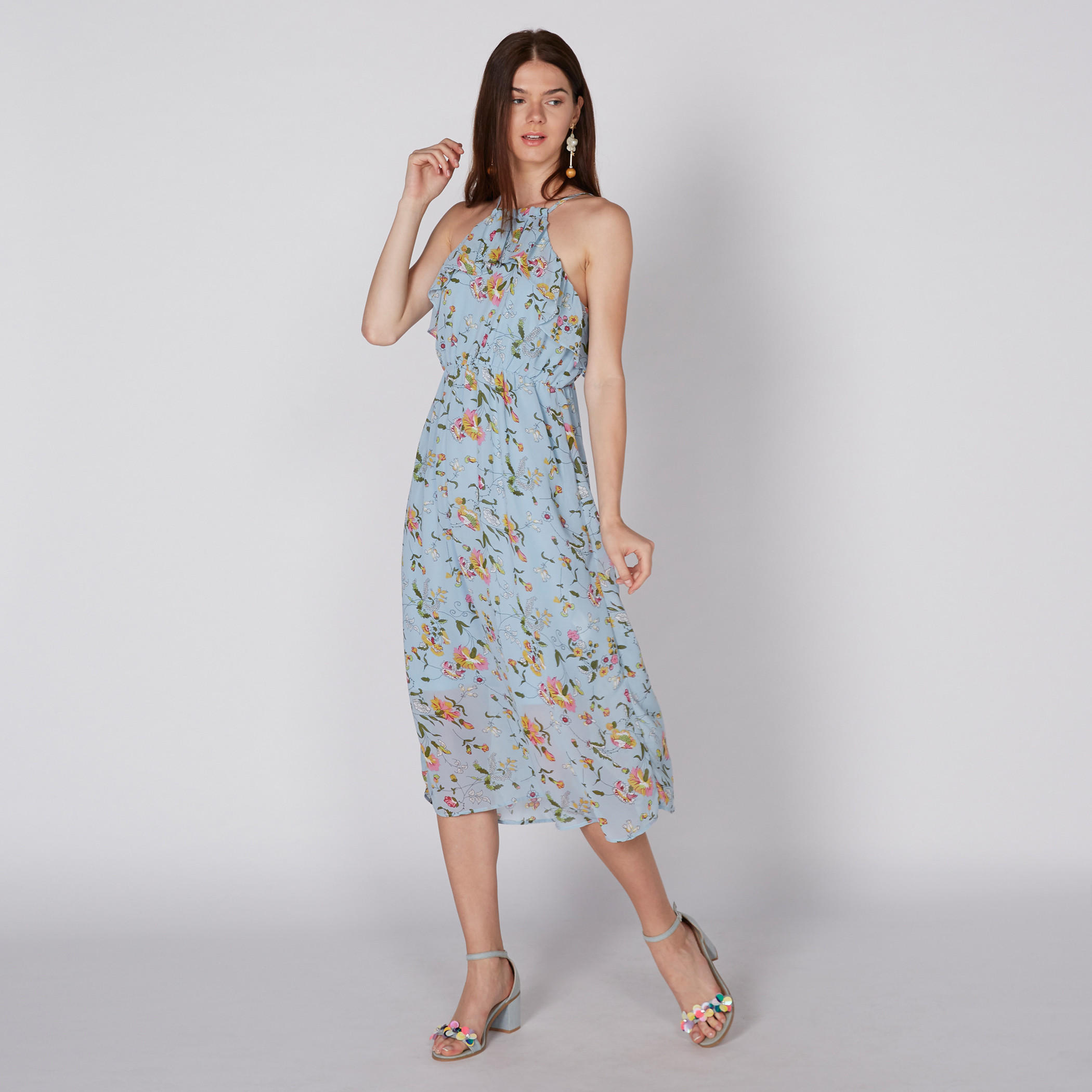فستان ميدي بتفاصيل كشكش-women-clothing-dresses-image-5