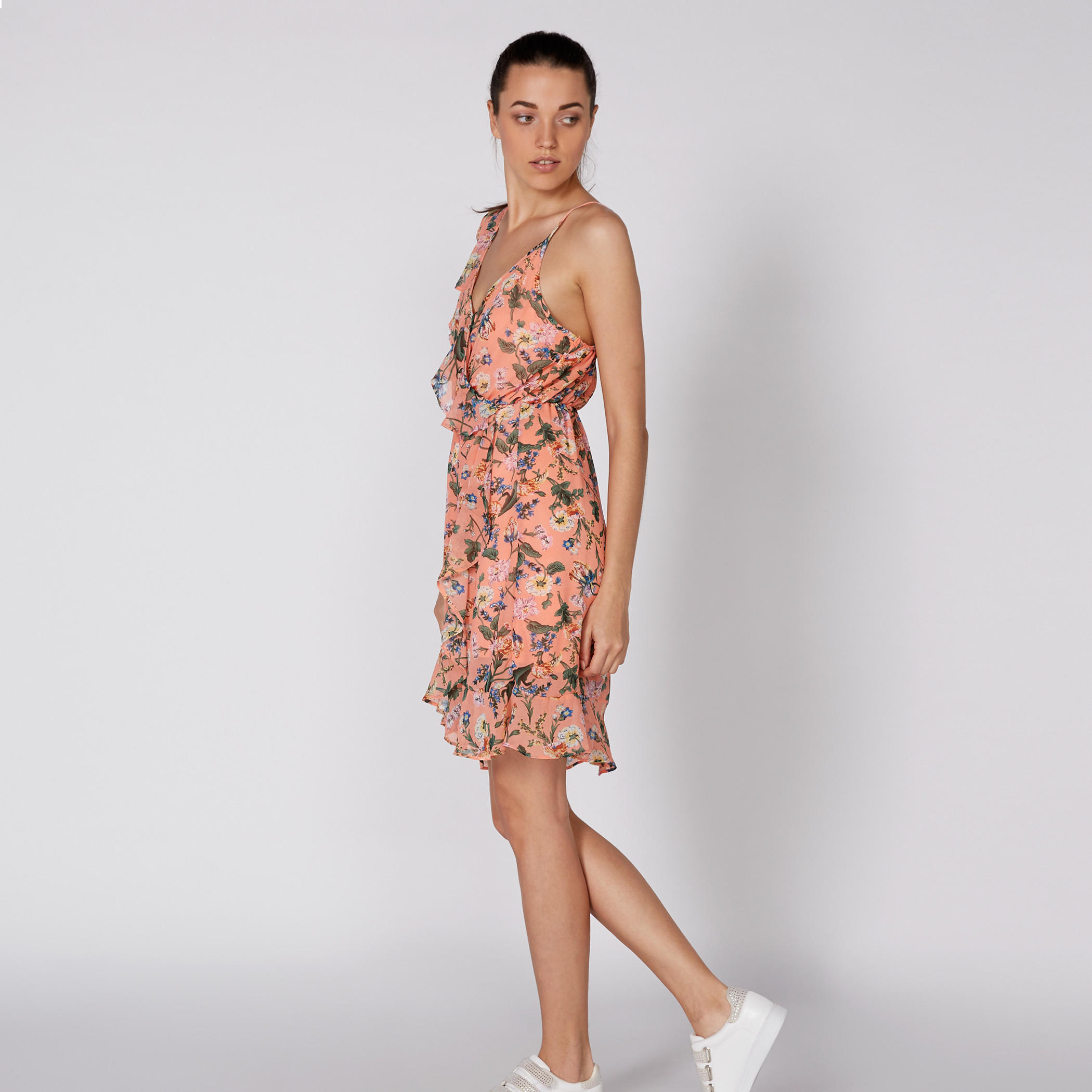 فستان متوسط الطول دون أكمام بحوّاف مغايرة وطبعات-women-clothing-dresses-image-3