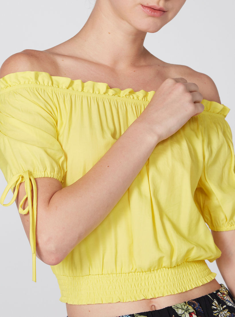 بلوزة قصيرة مكشوفة الأكتاف برباط على الأكمام-women-clothing-shirtsandblouses-blouses-image-3