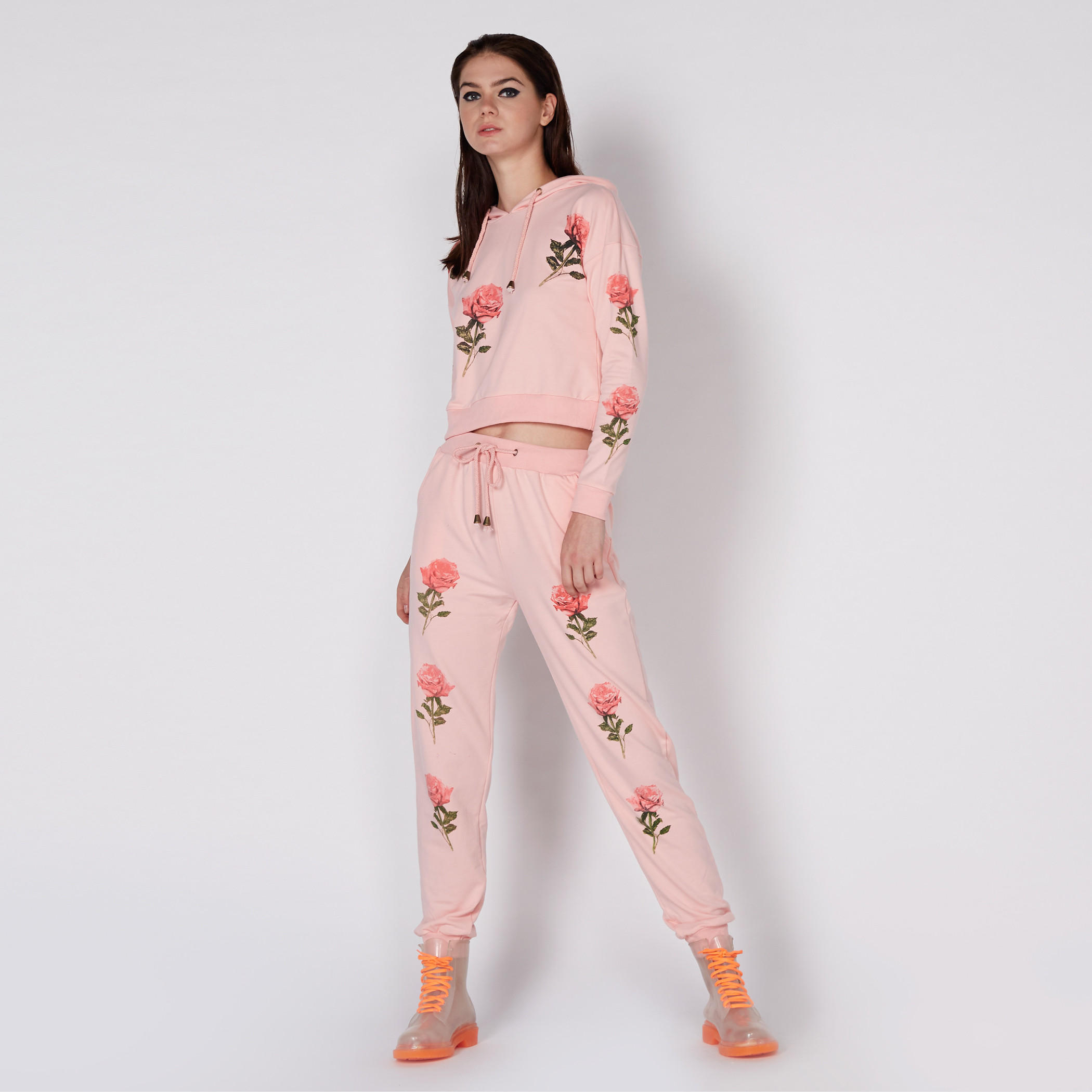 Printed Full Length Jog Pants with Elasticised Waistband-women-clothing-bottoms-joggers-image-1