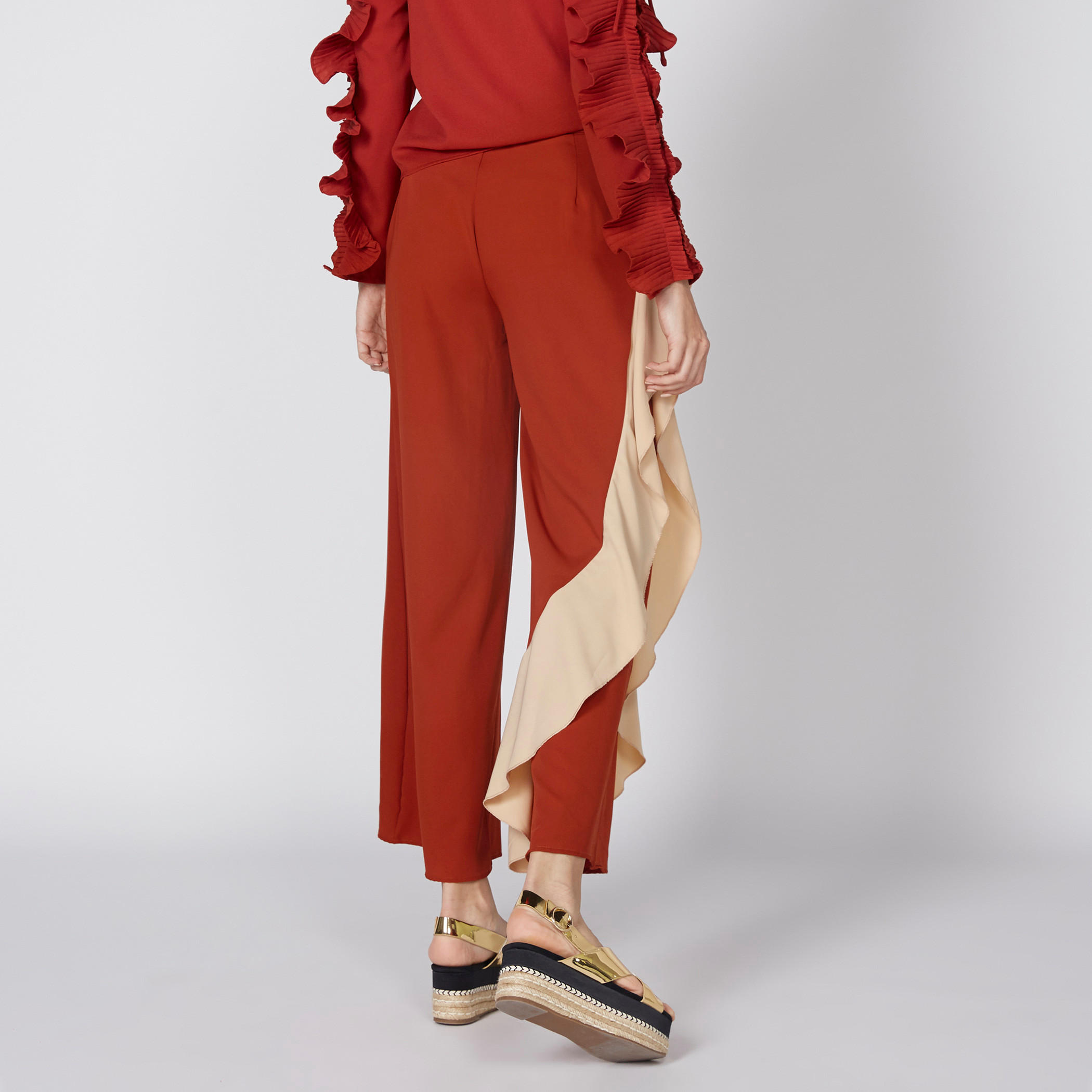 Ruffle Detail Palazzos with Hook Closure-women-clothing-bottoms-trousers-image-5