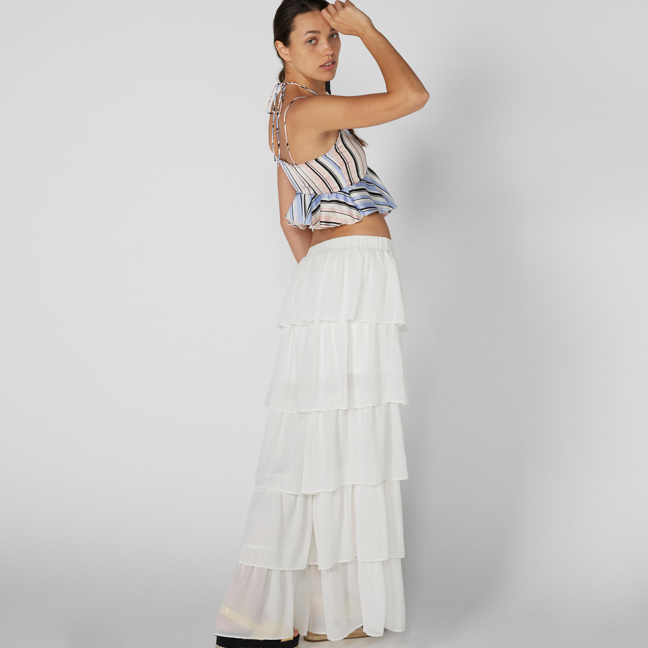 بلوزة مقلّمة بحمّالات رفيعة ورباط-women-clothing-shirtsandblouses-blouses-image-2