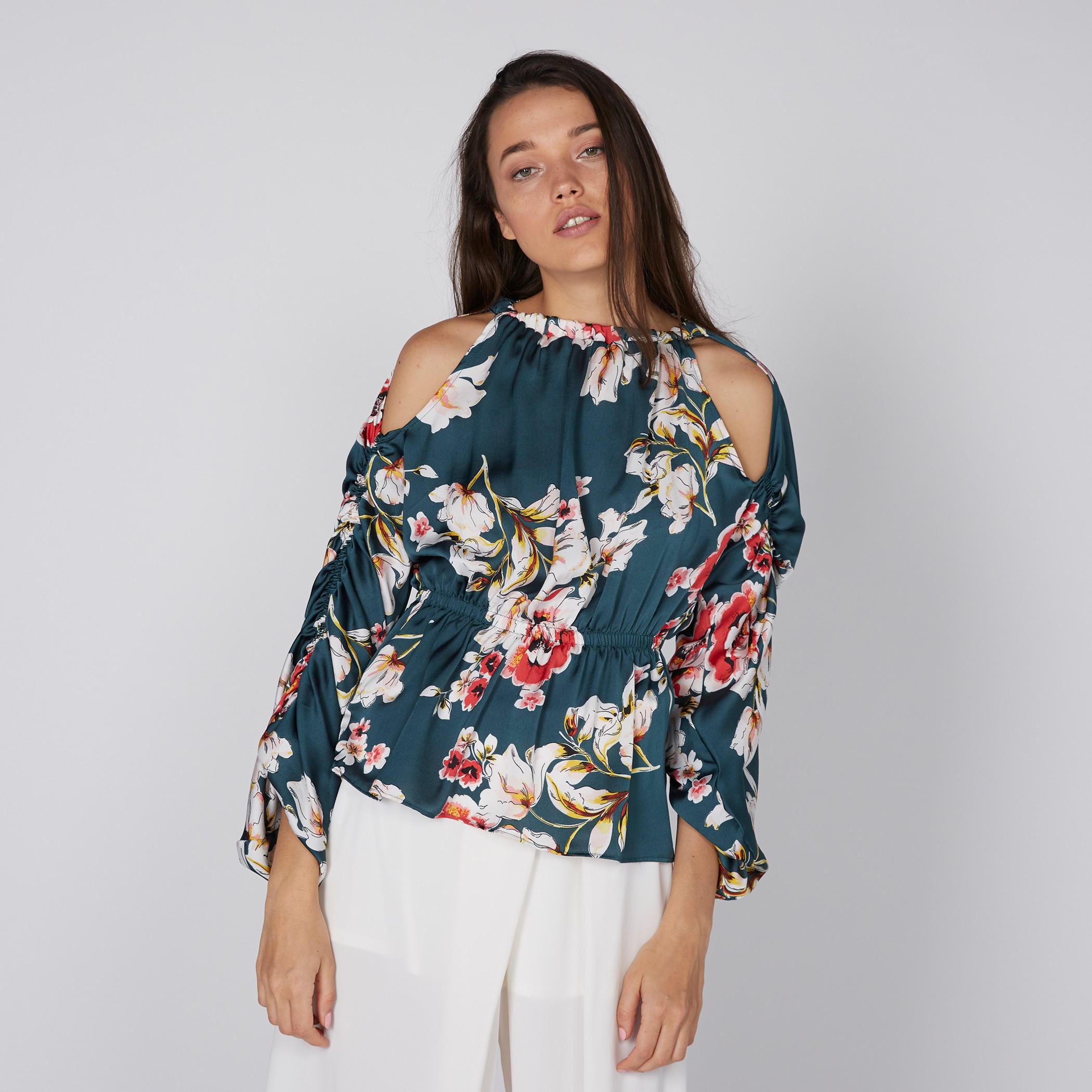 بلوزة مكشوفة الأكتاف بأكمام طويلة وطبعات الأزهار-women-clothing-shirtsandblouses-blouses-image-2