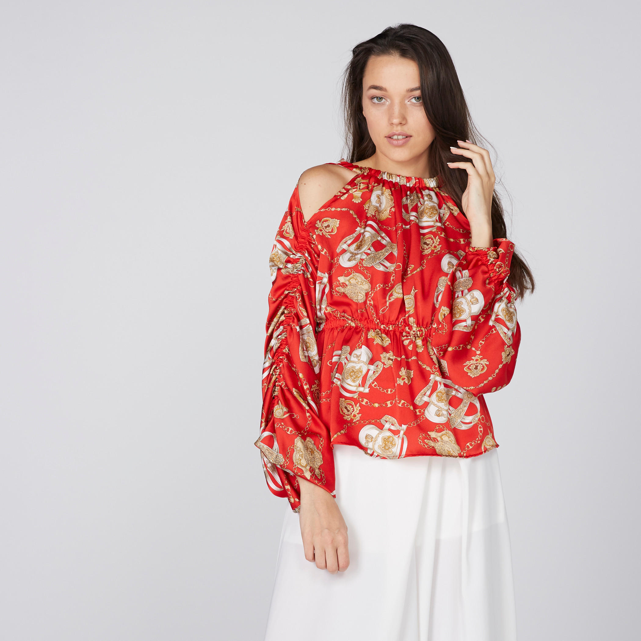 بلوزة مكشوفة الأكتاف بأكمام طويلة وطبعات-women-clothing-shirtsandblouses-blouses-image-1