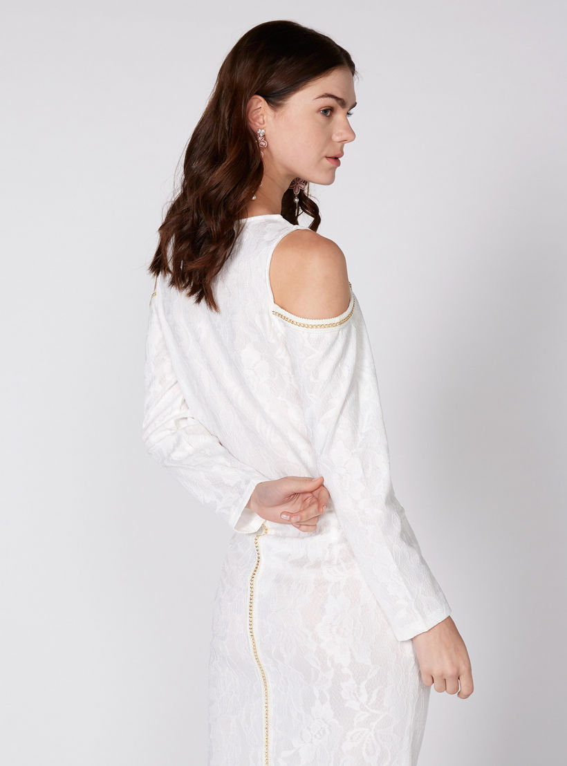 بلوزة مكشوفة الأكتاف بياقة مستديرة وتفاصيل دانتيل-women-clothing-shirtsandblouses-blouses-image-4