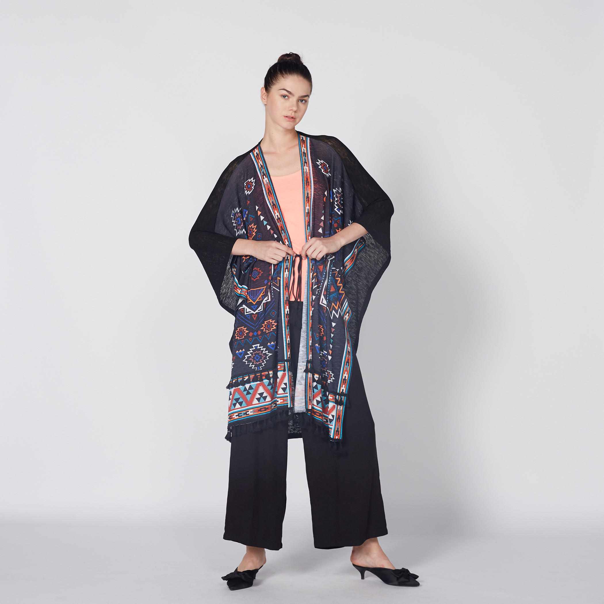 Printed Cardigan with Open Front-women-winterwear-cardigansandjumpers-cardigans-image-1