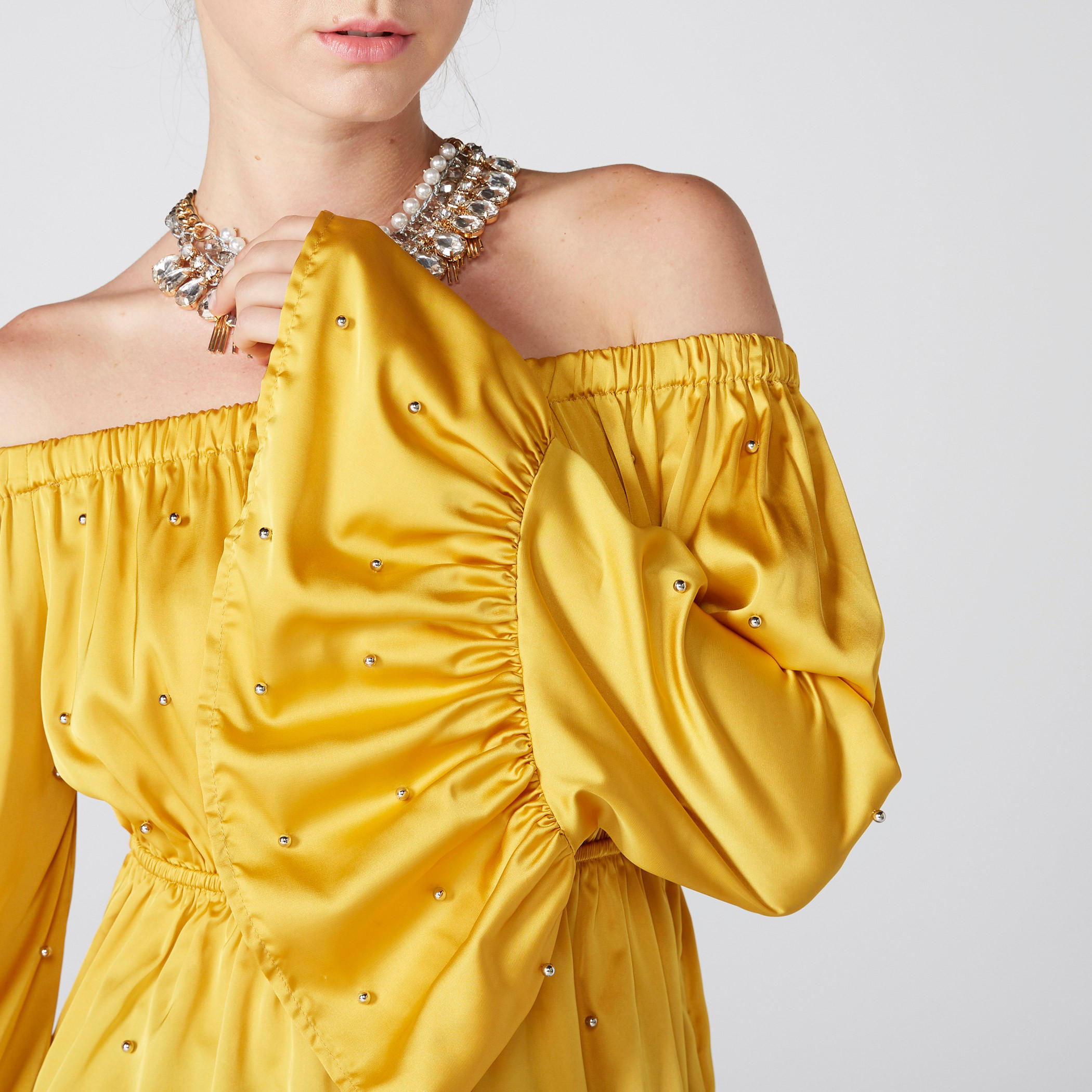 Off Shoulder Top with Flared Sleeves and Pearl Detail-women-clothing-shirtsandblouses-blouses-image-4