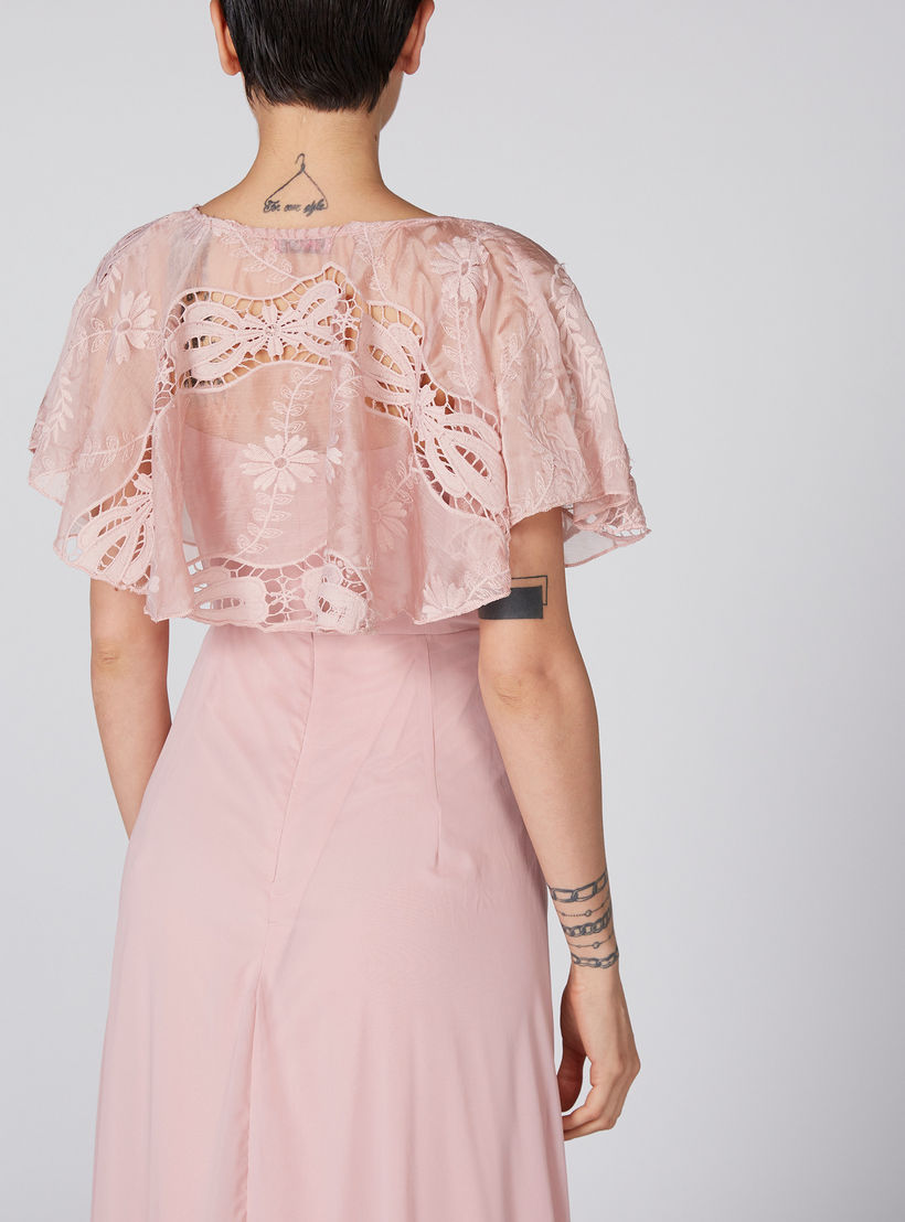 فستان طويل بأكمام قصيرة وتفاصيل دانتيل-women-clothing-dresses-image-2