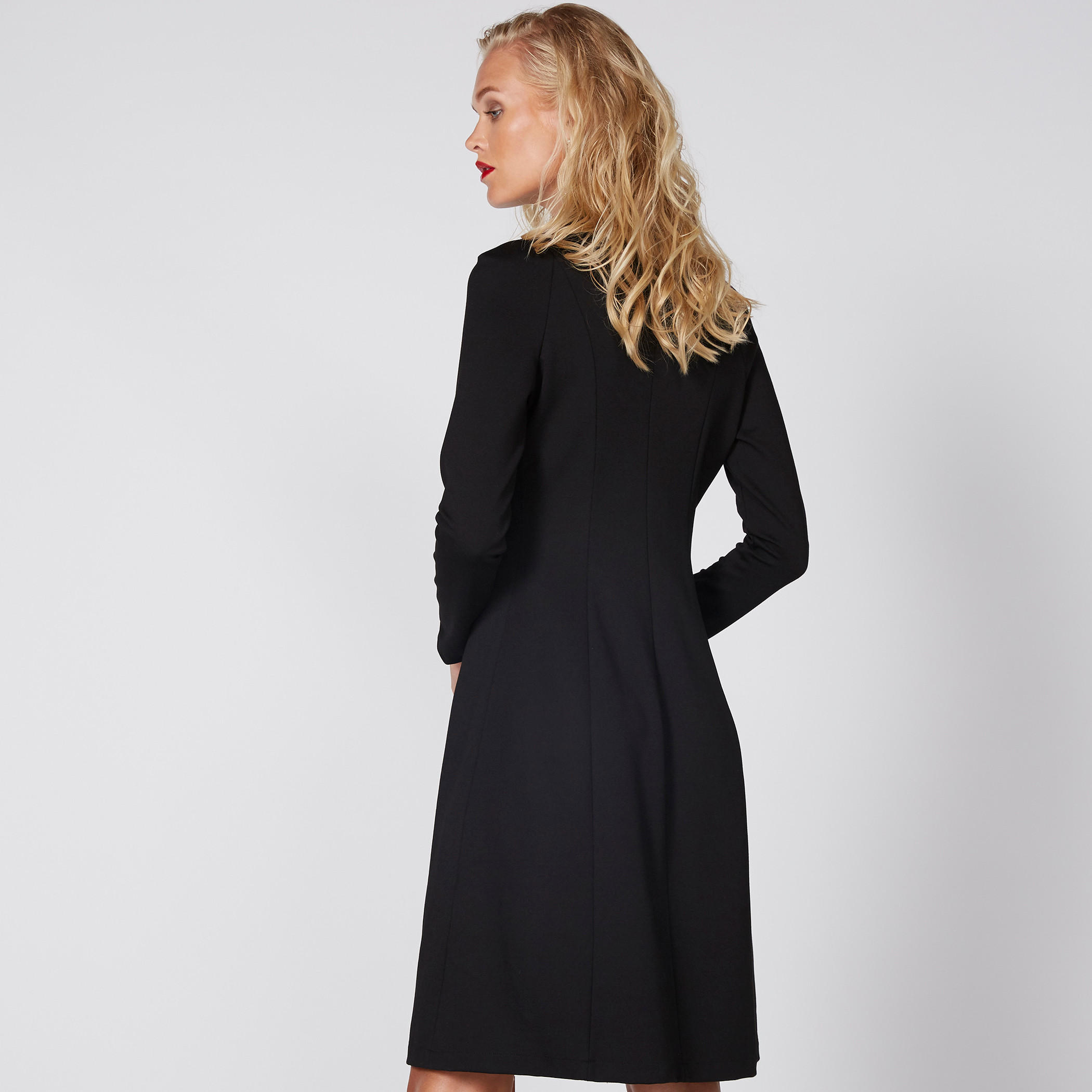 فستان ميدي بأكمام طويلة وسحّاب إغلاق-women-clothing-dresses-image-4