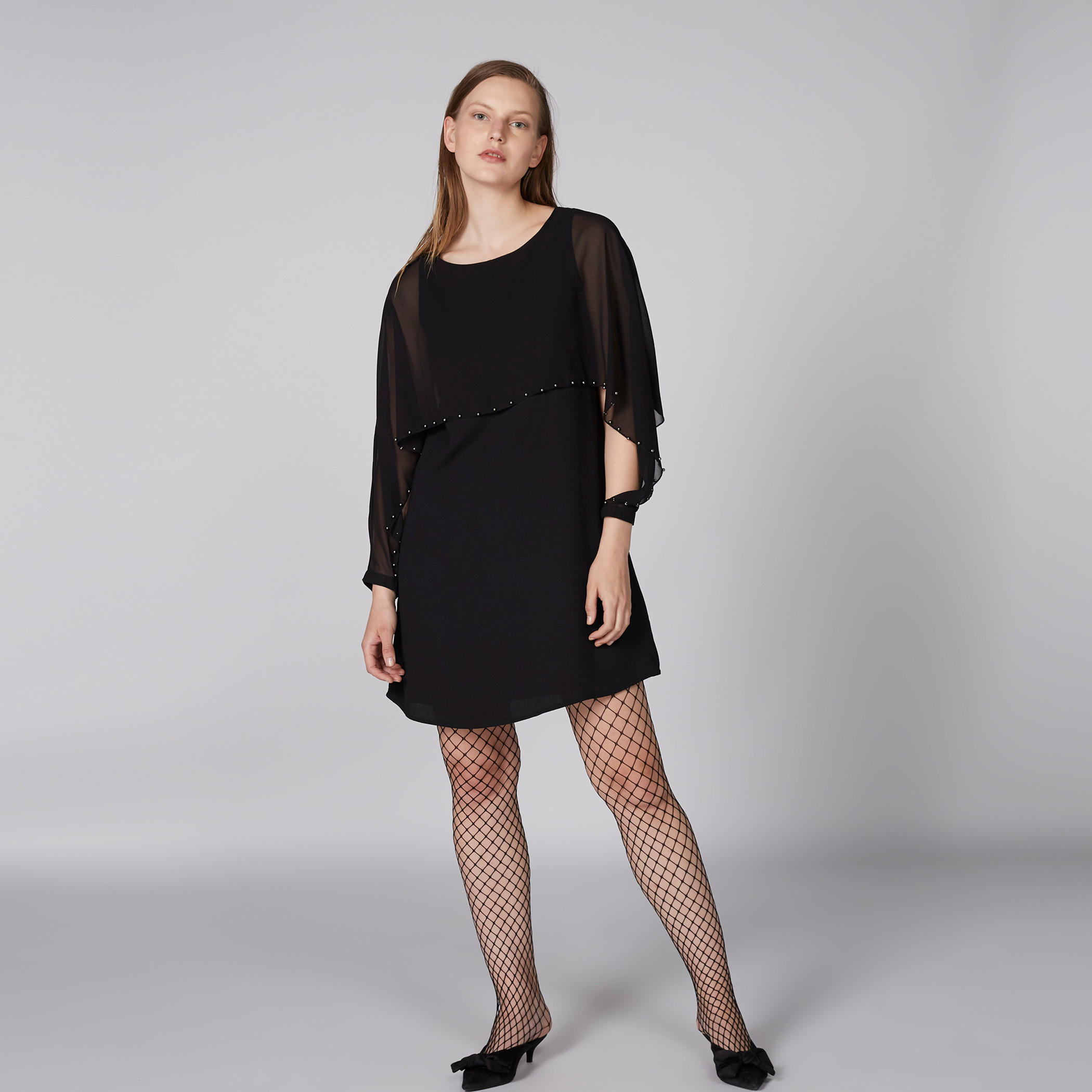فستان متعدد الطبقات بياقة مستديرة-women-clothing-dresses-image-2