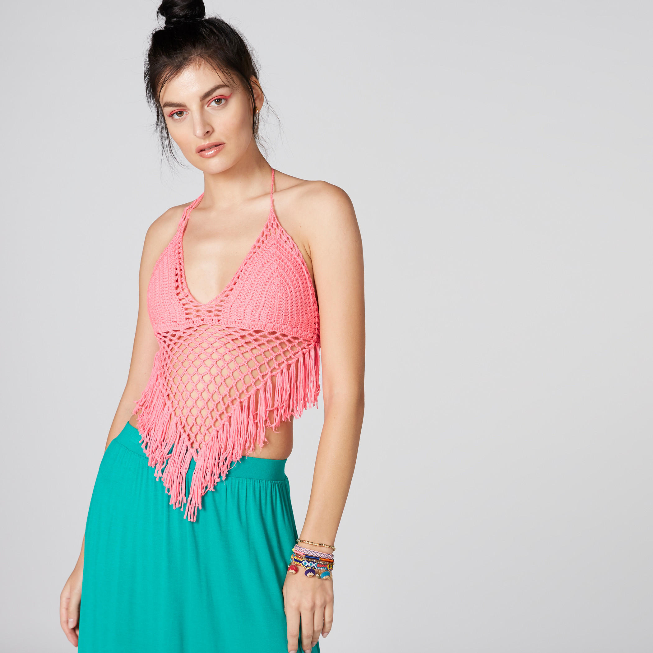 بلوزة كروشيه برباط وشرّابات-women-clothing-shirtsandblouses-blouses-image-1