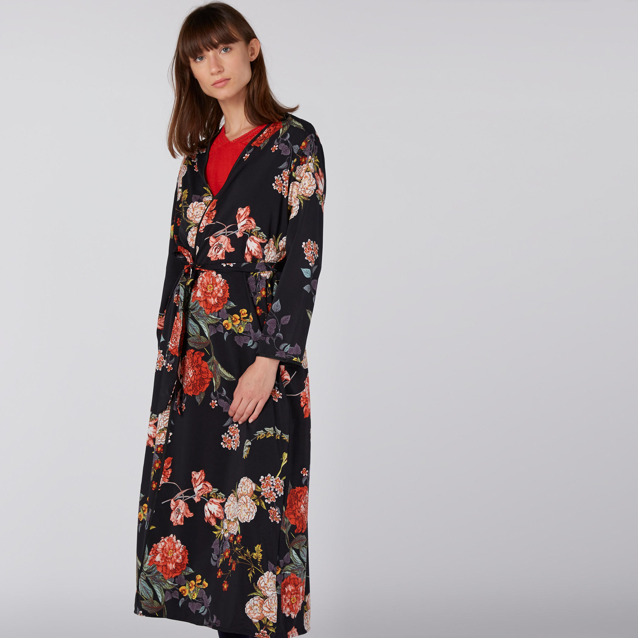 سترة طويلة مفتوحة من المقدمة بأربطة-women-winterwear-cardigansandjumpers-cardigans-image-4
