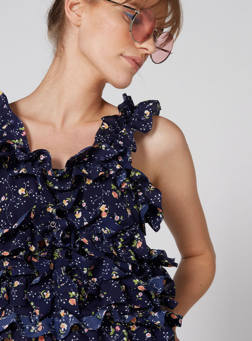 فستان دون أكمام بياقة V وتفاصيل كشكش وطبعات-women-clothing-shirtsandblouses-blouses-image-4