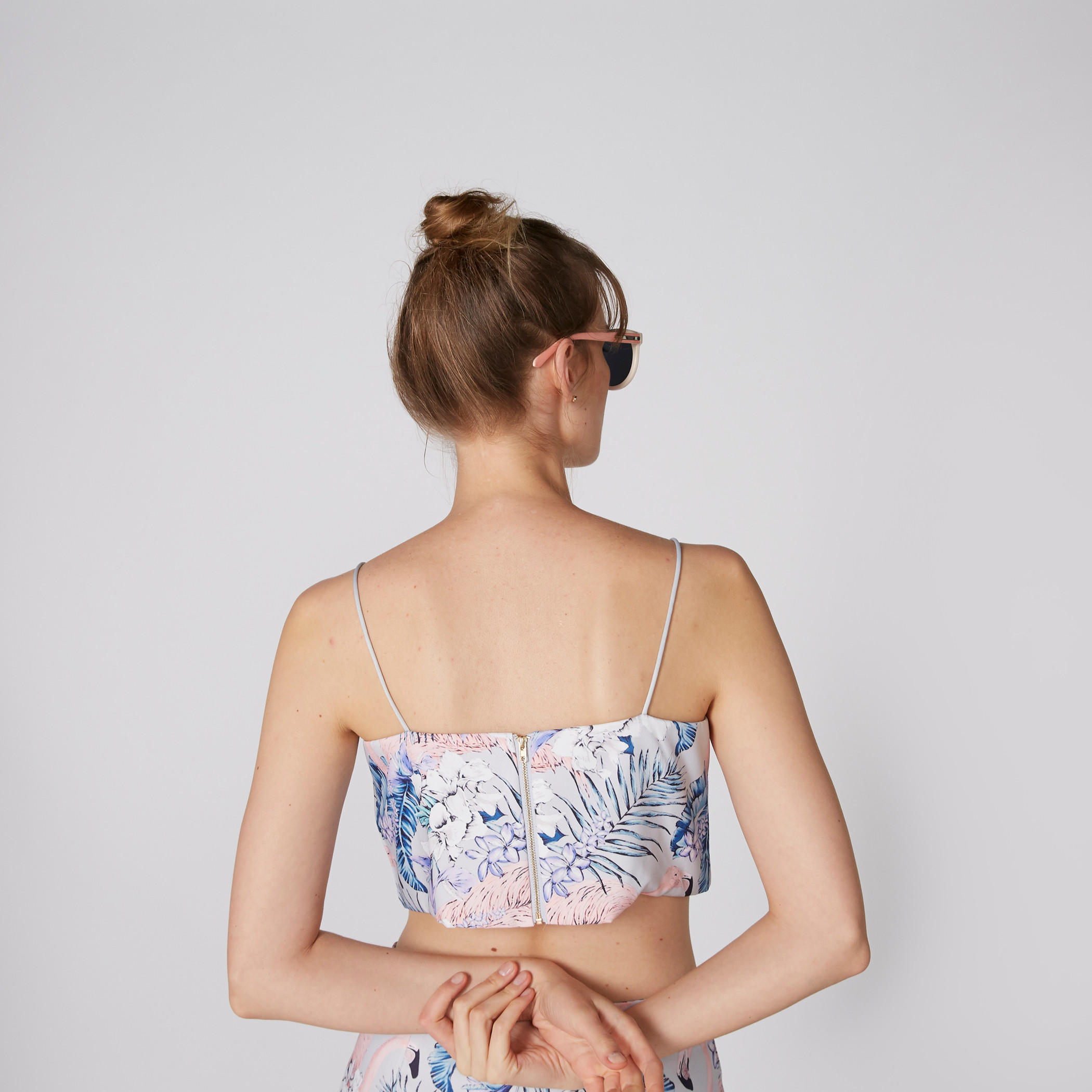 Printed Bralette with Back Zip Closure and Spaghetti Straps-women-clothing-shirtsandblouses-blouses-image-2