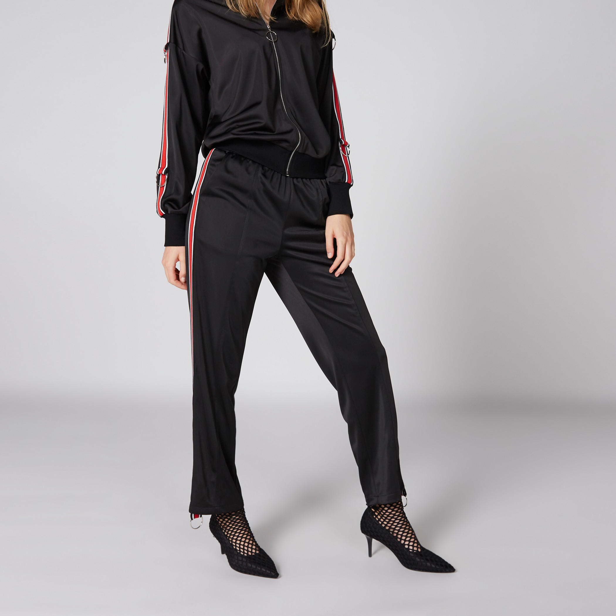 بنطال طويل بخصر مطّاطي مزيّن بشريطة-women-clothing-bottoms-trousers-image-3