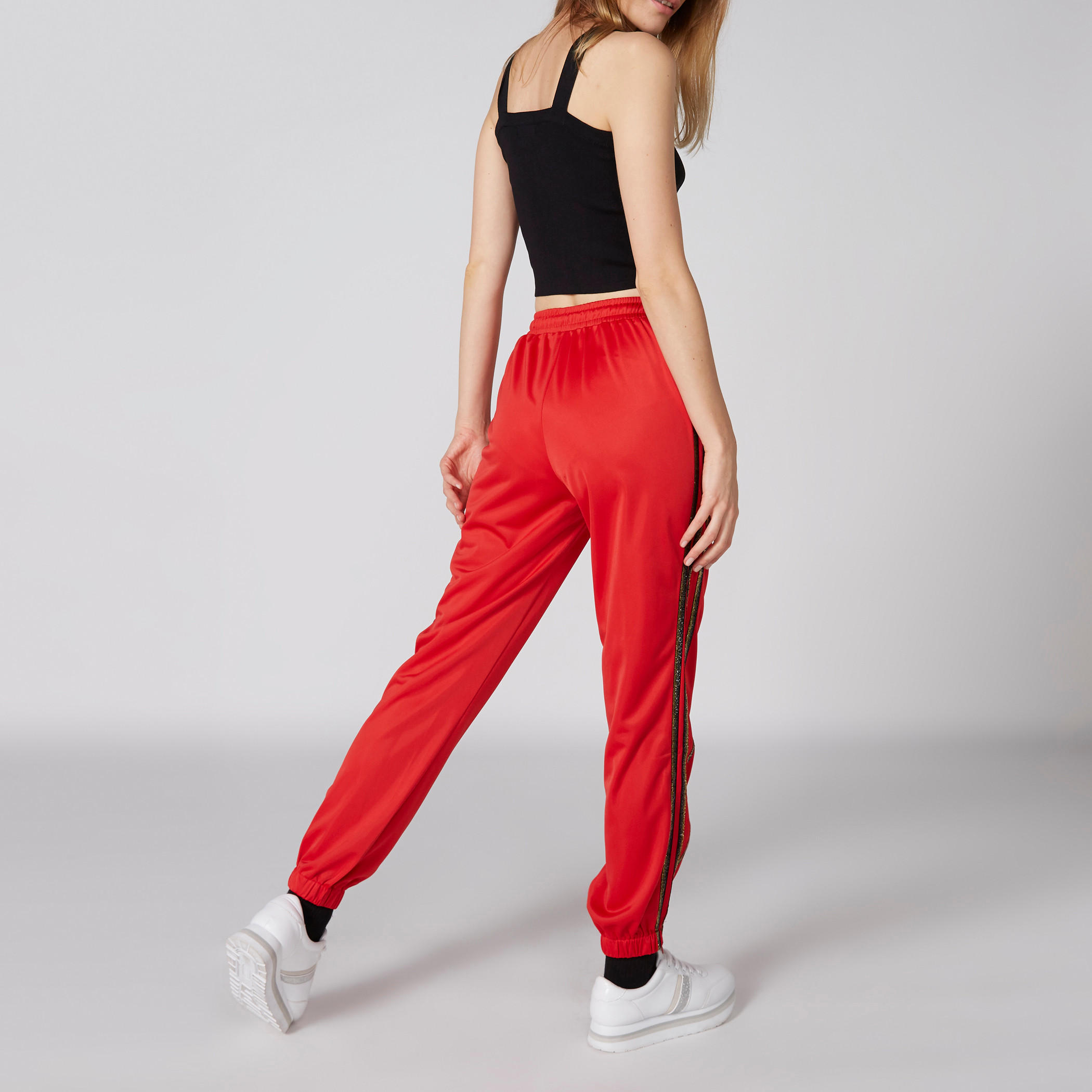 بنطال رياضي طويل بخصر مطّاطي وجيوب-women-clothing-bottoms-joggers-image-2
