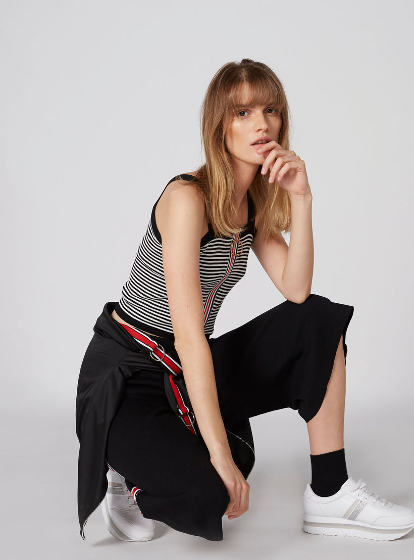 بلوزة قصيرة مقلمة دون أكمام بسحّاب إغلاق-women-clothing-shirtsandblouses-blouses-image-3