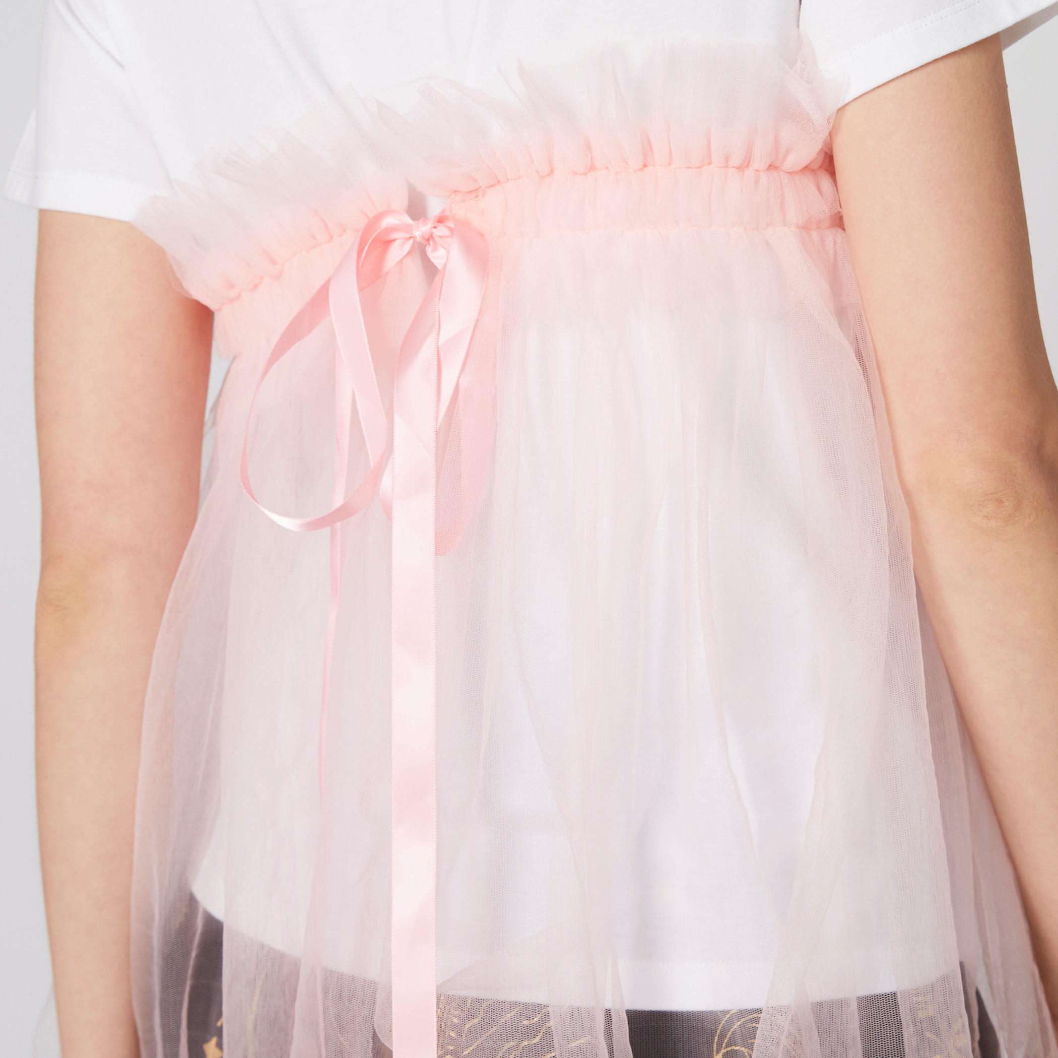 بلوزة بياقة مستديرة وأكمام قصيرة ورباط-women-clothing-shirtsandblouses-blouses-image-4