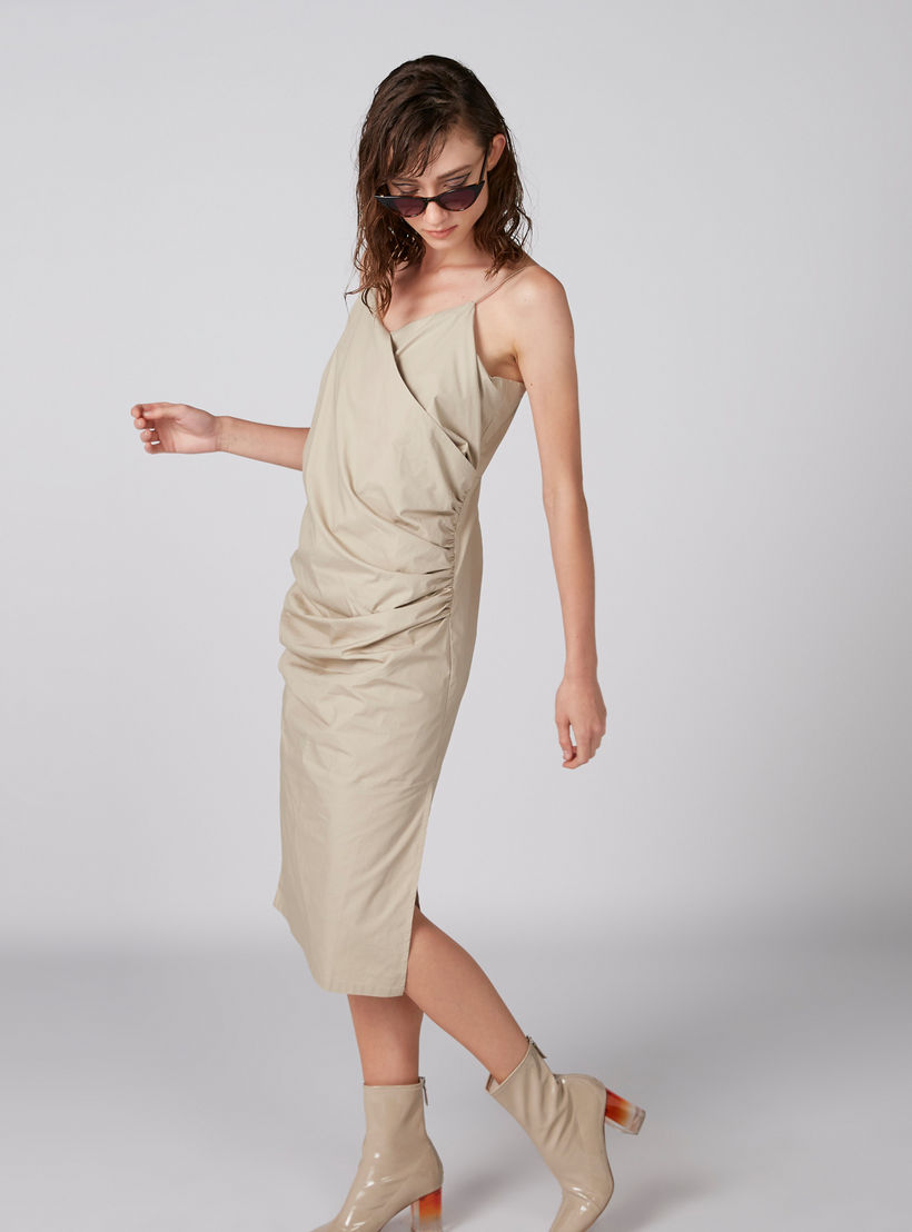 فستان ميدي بحمّالات رفيعة وفتحة جانبية-women-clothing-dresses-image-1