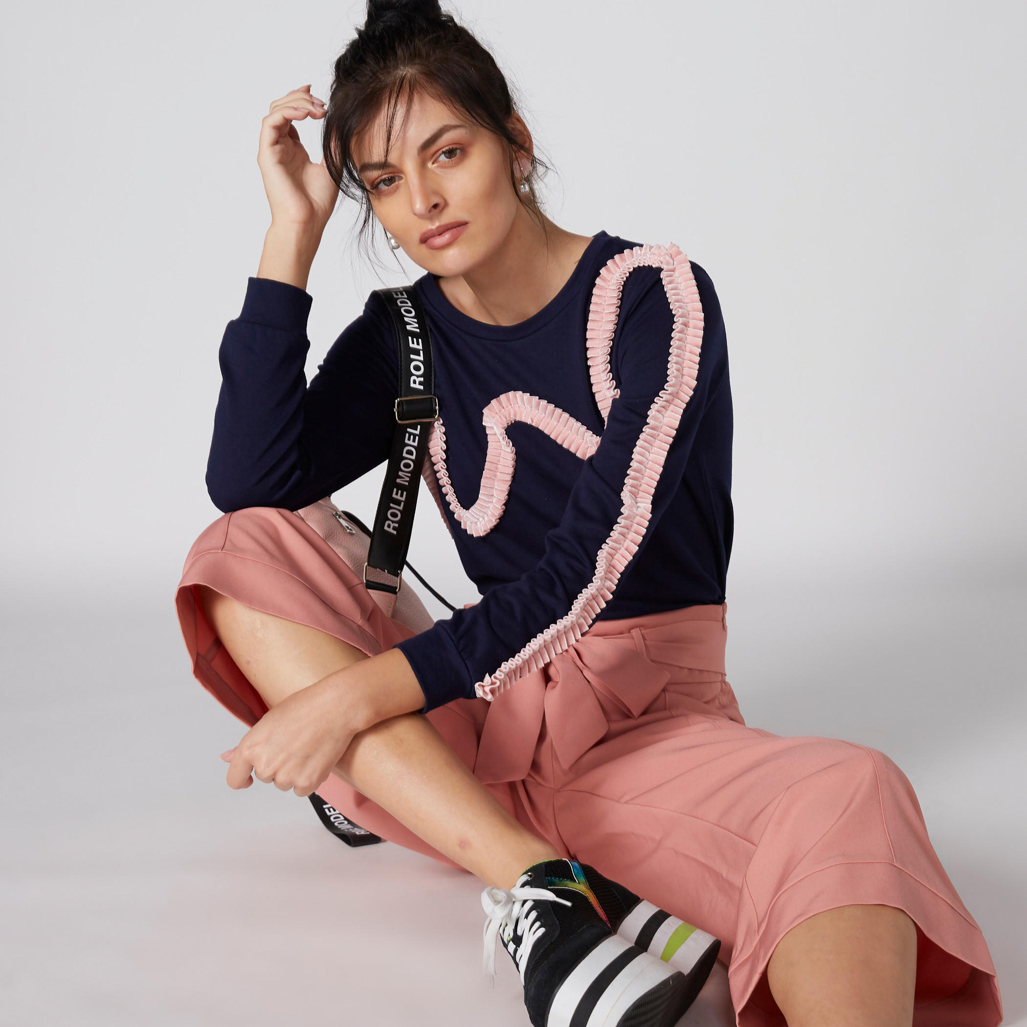 بنطال واسع الساقين برباط وسحّاب إغلاق-women-clothing-bottoms-trousers-image-3