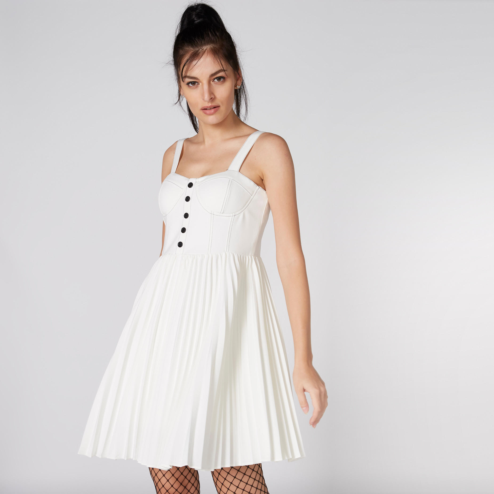 فستان قصير دون أكمام بسحّاب إغلاق-women-clothing-dresses-image-1
