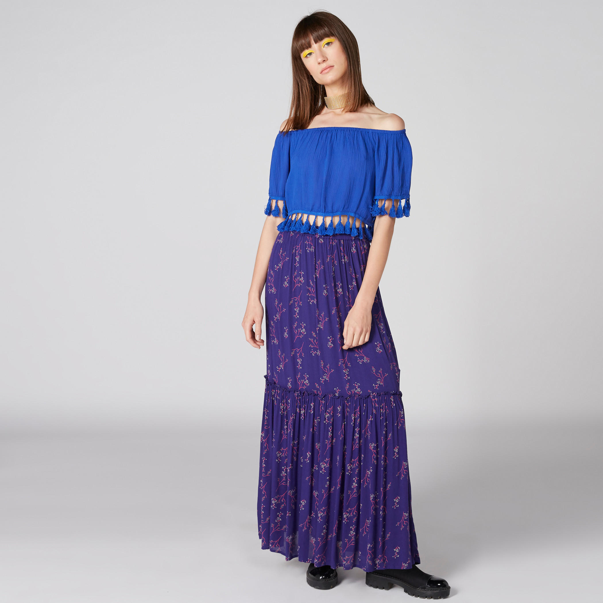 Textured Off Shoulder Crop Top with Tassels-women-clothing-shirtsandblouses-blouses-image-3
